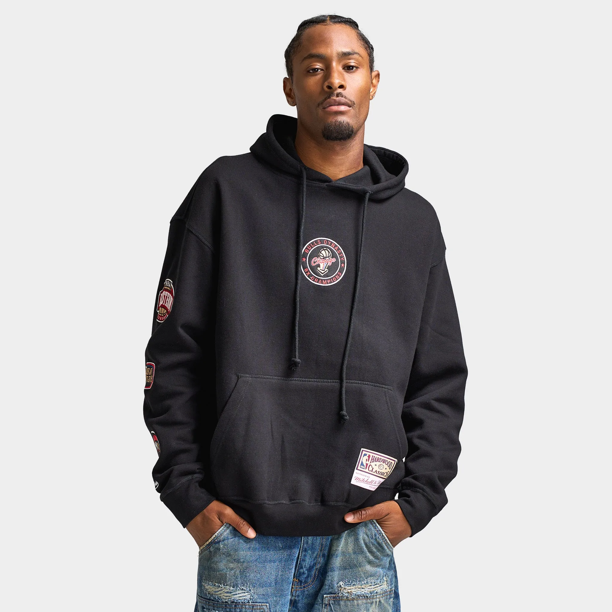 Mitchell & Ness Chicago Bulls Hoodie / Faded Black sold by JD Sports