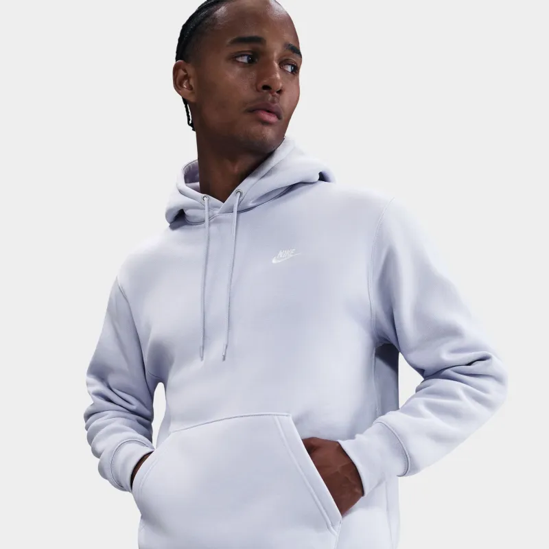 Nike Club Fleece Pullover Hoodie Ghost / White sold by JD Sports