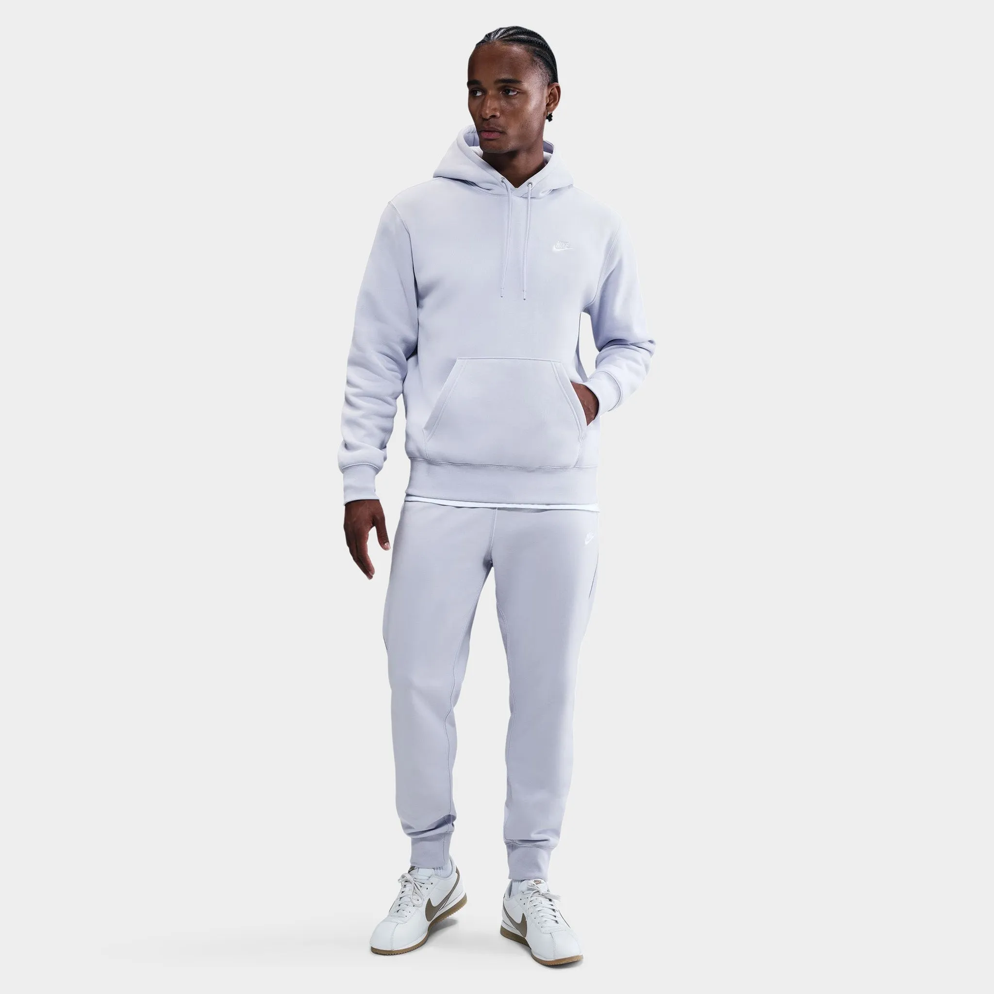 Nike Club Fleece Pullover Hoodie Ghost / White sold by JD Sports product image thumbnail 5