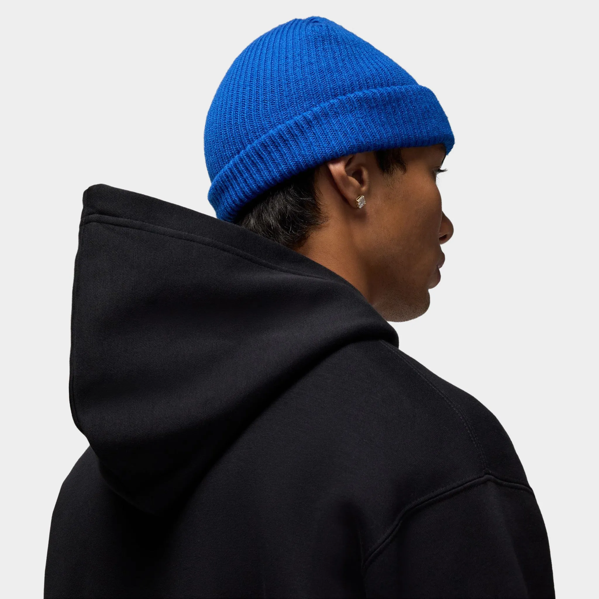 Jordan Brooklyn Varsity Fleece Pullover Hoodie Black / White sold by JD Sports product image thumbnail 4