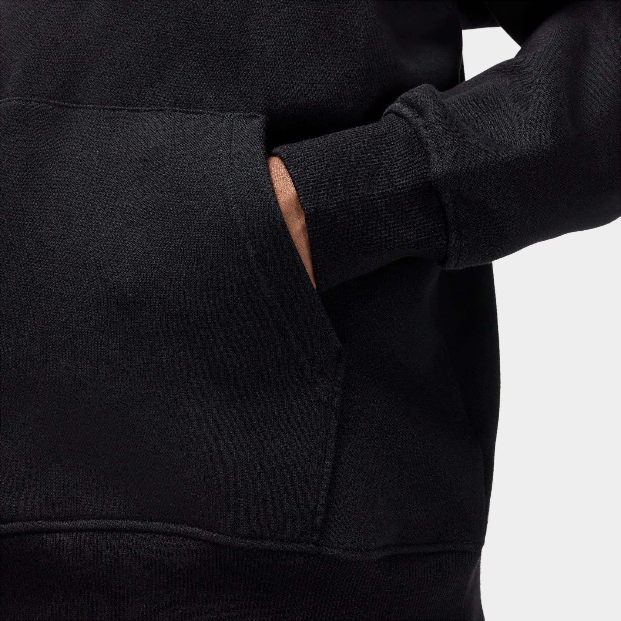 Jordan Brooklyn Varsity Fleece Pullover Hoodie Black / White sold by JD Sports product image thumbnail 5