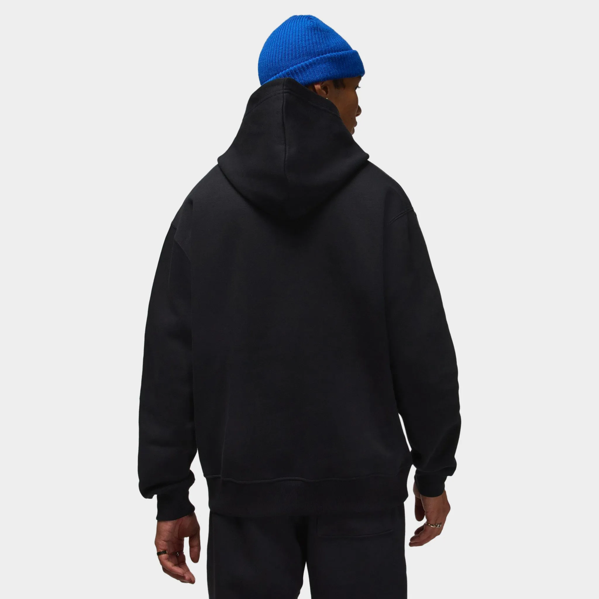 Jordan Brooklyn Varsity Fleece Pullover Hoodie Black / White sold by JD Sports product image thumbnail 2