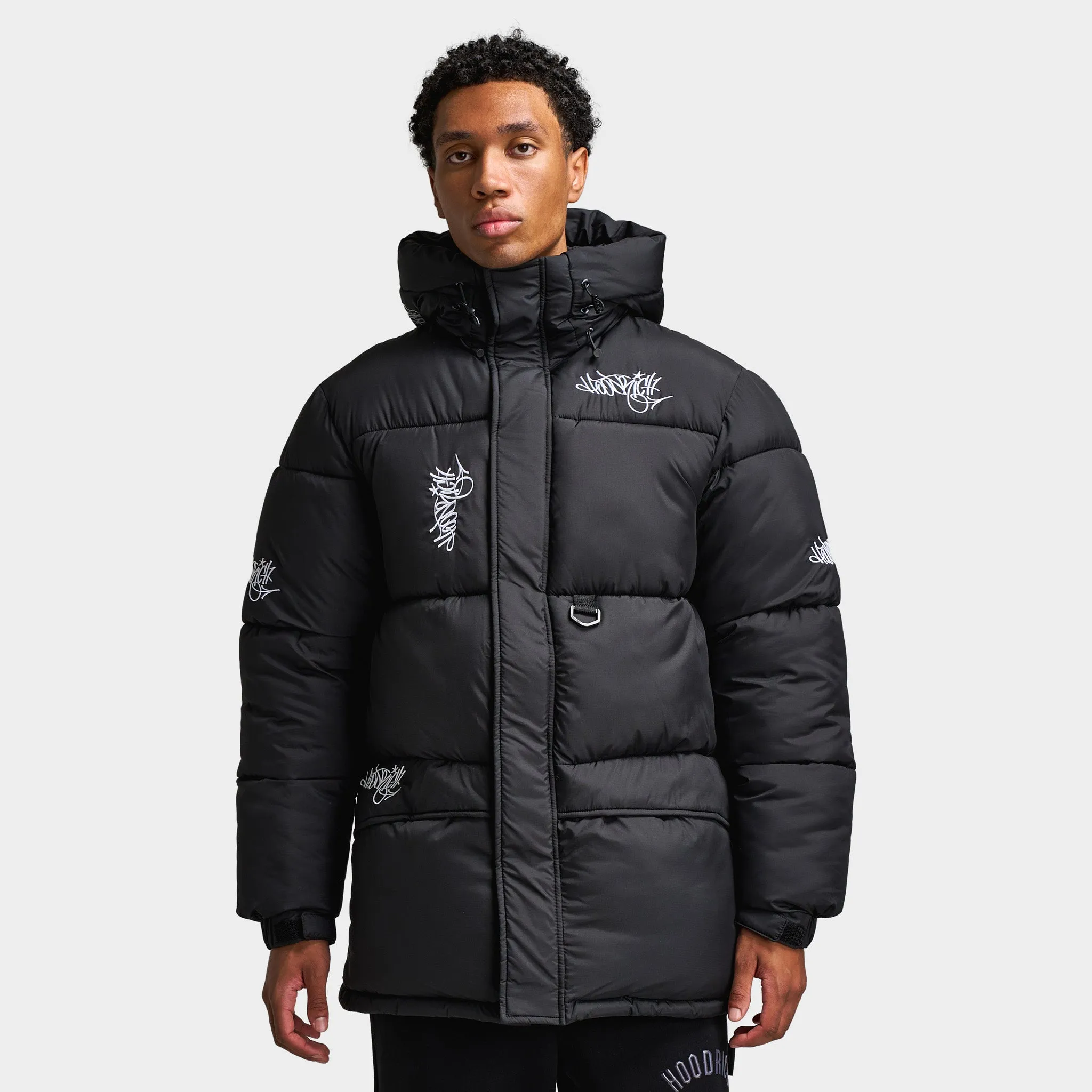 Hoodrich Multi Tag Parka Black / White sold by JD Sports