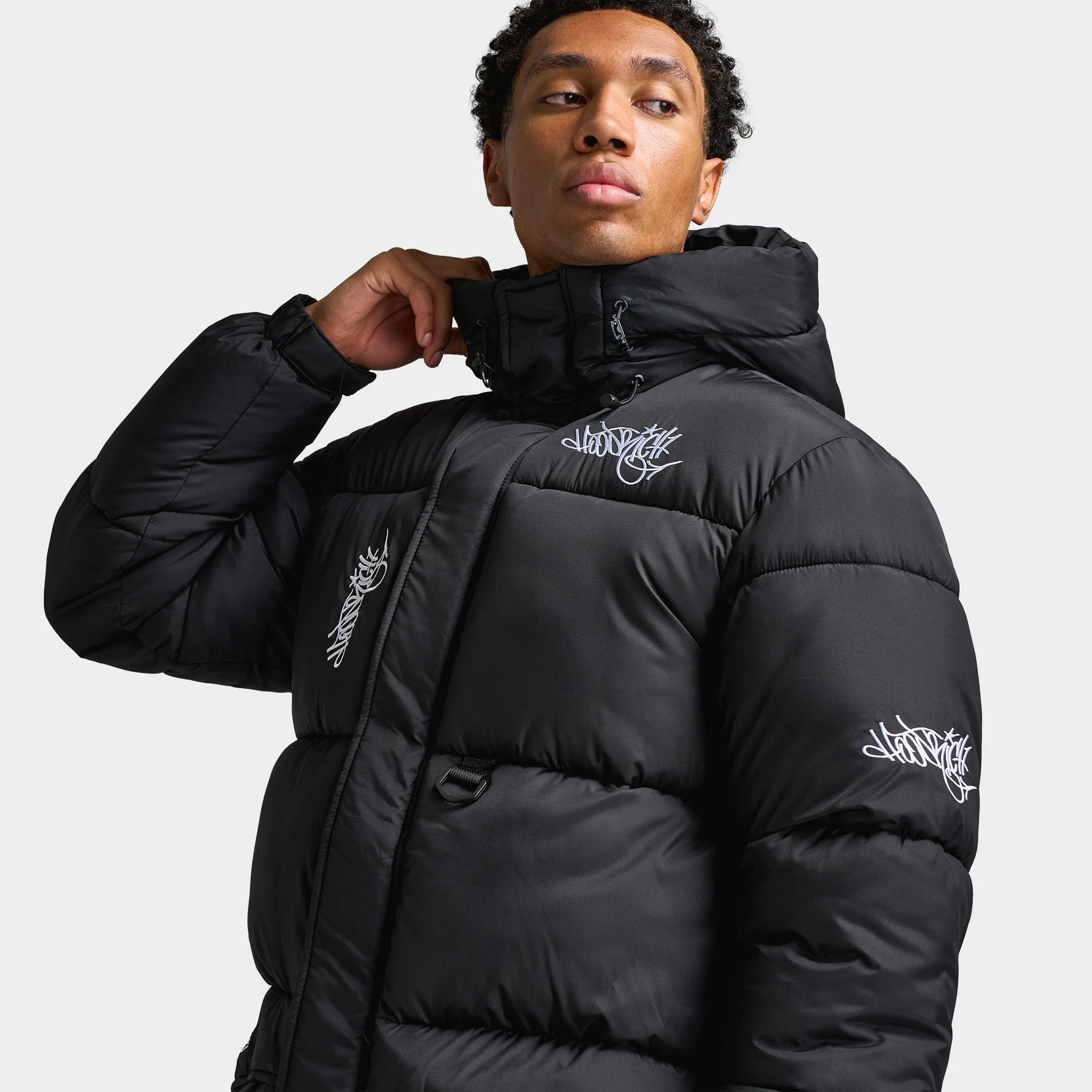 Hoodrich Multi Tag Parka Black / White sold by JD Sports product image thumbnail 3
