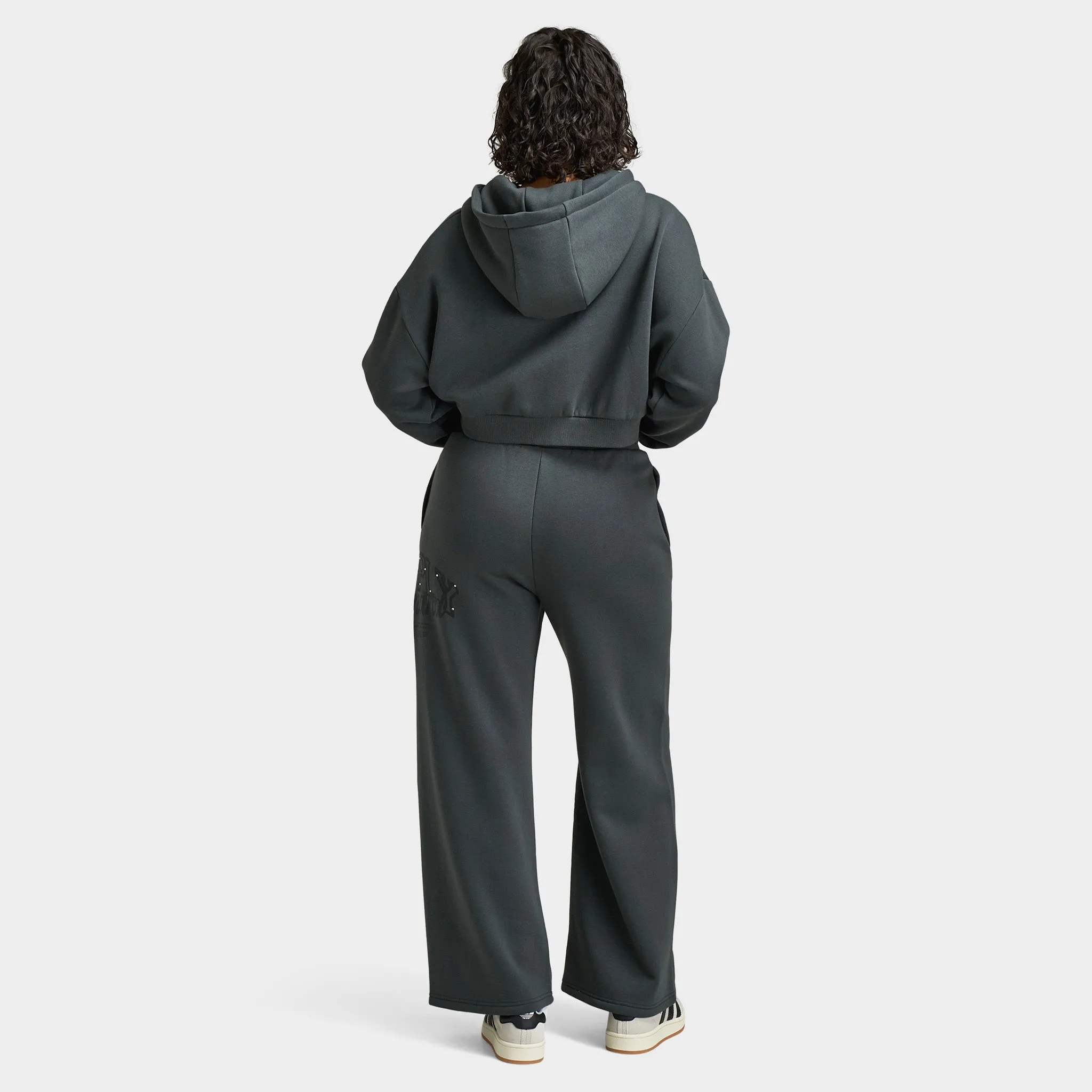 Supply & Demand Women's Spray Boxy Hoodie / Dark Grey With Diamantes sold by JD Sports product image thumbnail 5