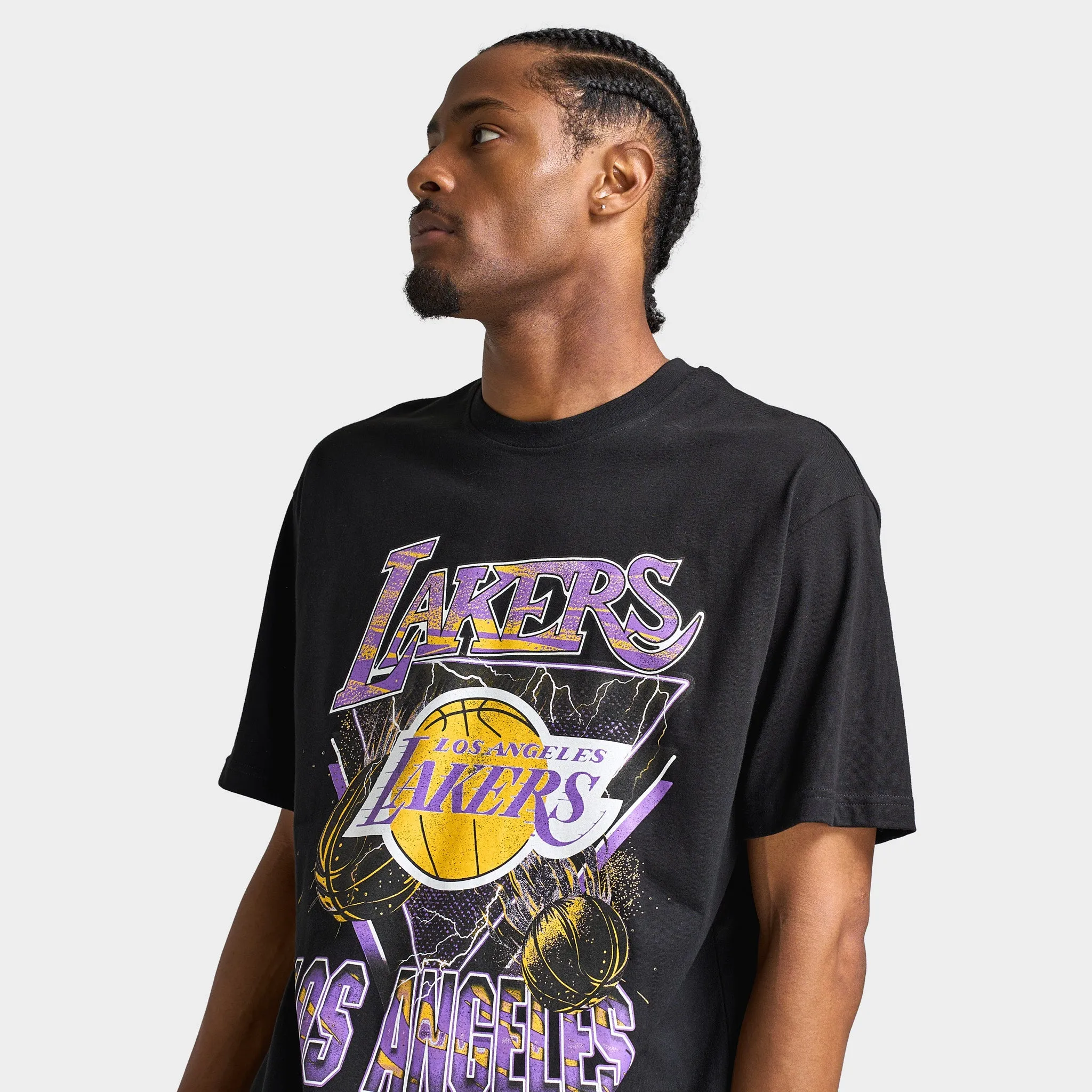 Mitchell & Ness Los Angeles Lakers Tee / Black sold by JD Sports product image thumbnail 3