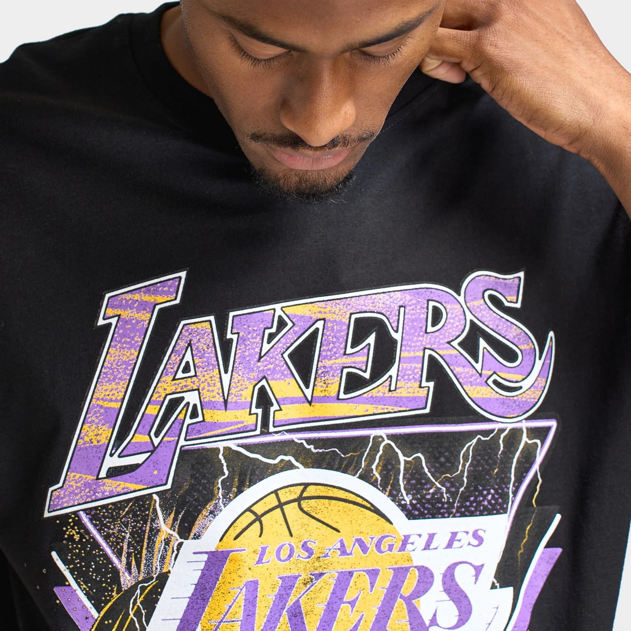 Mitchell & Ness Los Angeles Lakers Tee / Black sold by JD Sports product image thumbnail 4