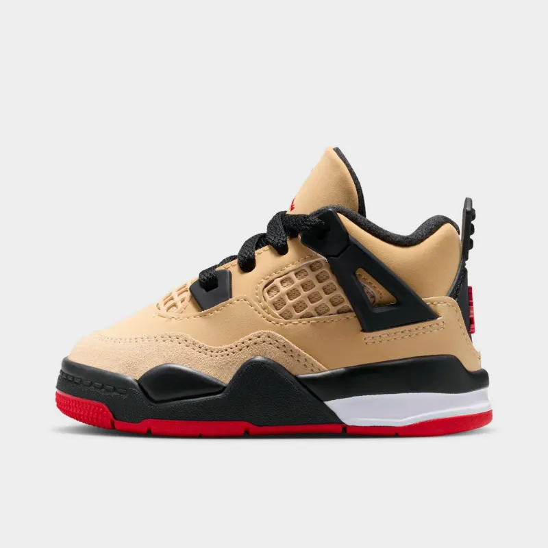 Jordan 4 Retro TD Fire Red / Starfish - Sesame sold by JD Sports