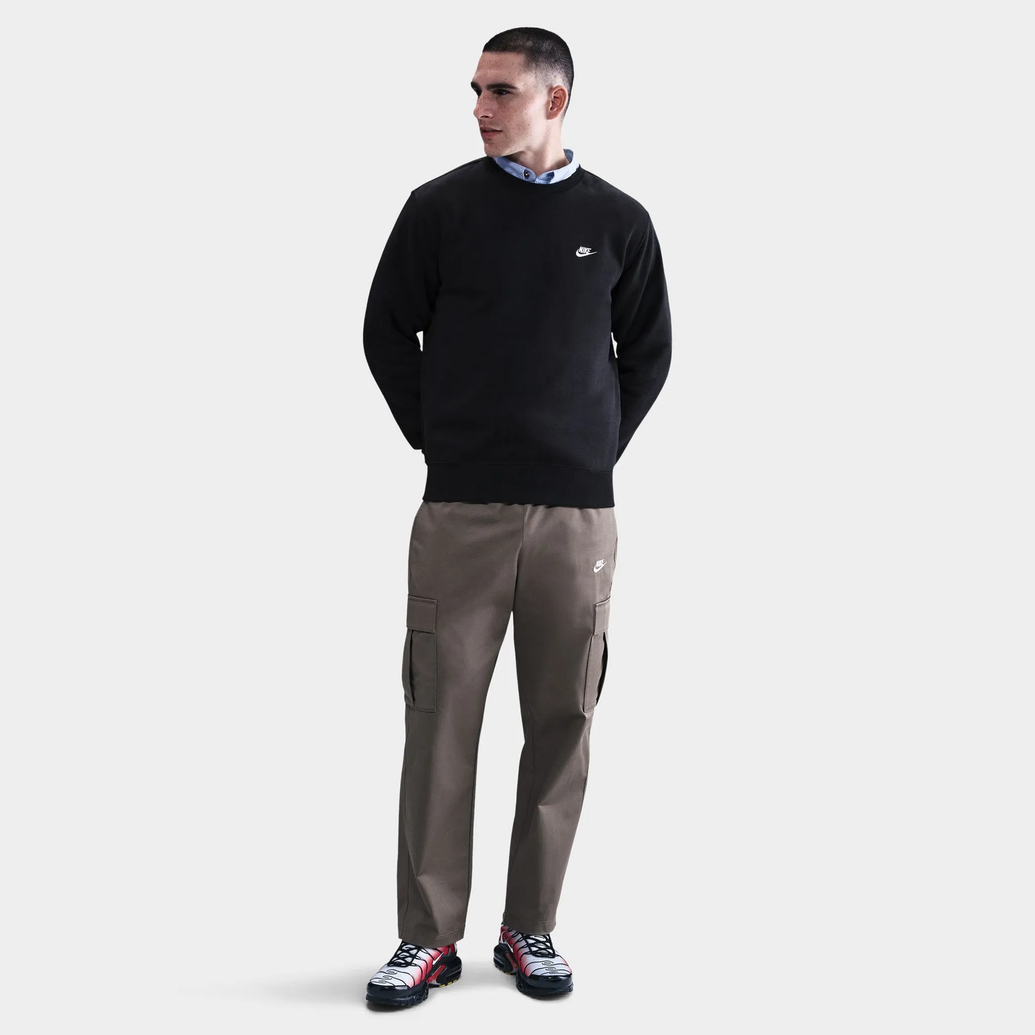 Nike Club Fleece Crew Black / White sold by JD Sports product image thumbnail 4