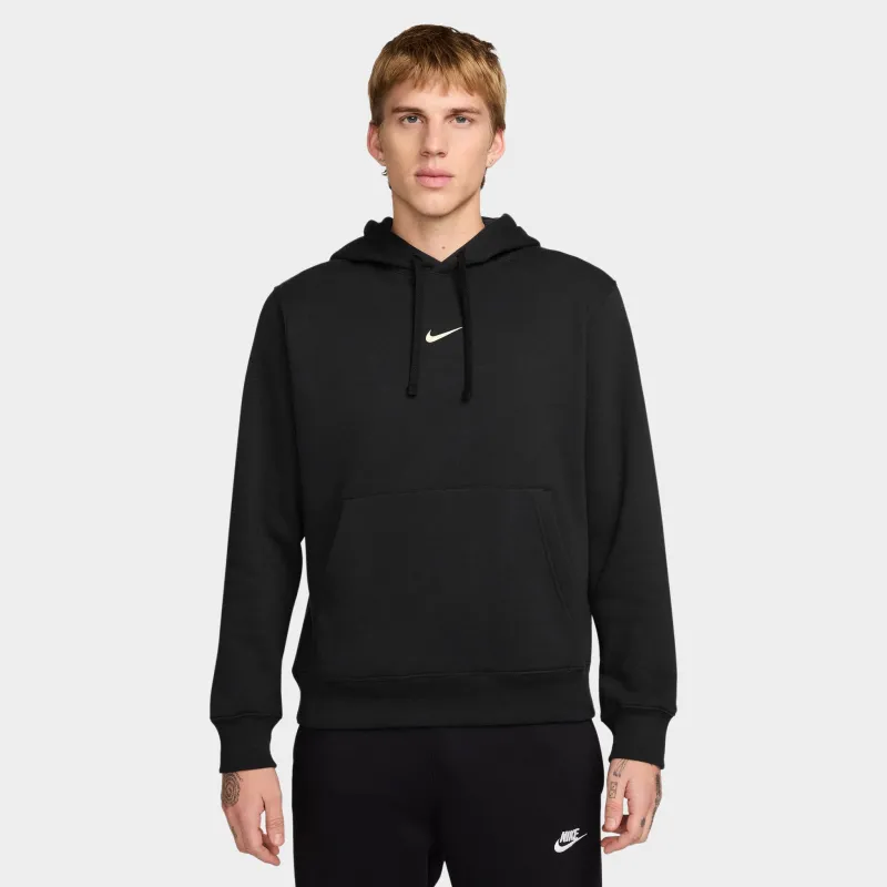 Nike Club Fleece Pullover Graphic Hoodie Black / White sold by JD Sports