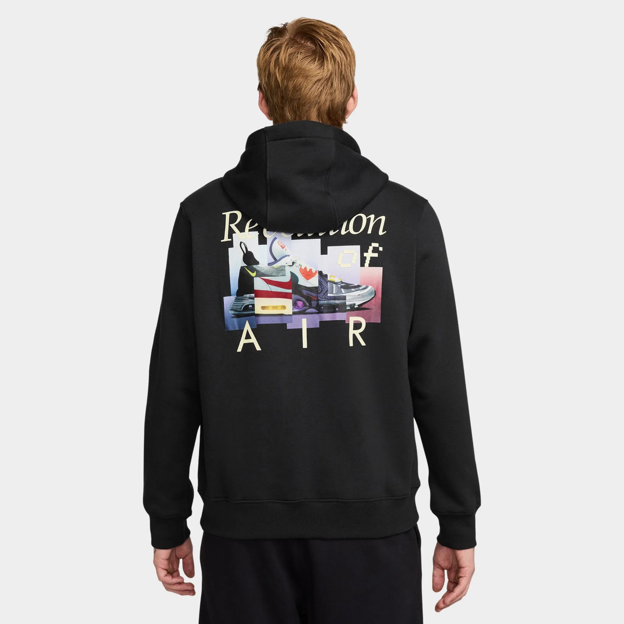 Nike Club Fleece Pullover Graphic Hoodie Black / White sold by JD Sports product image thumbnail 2