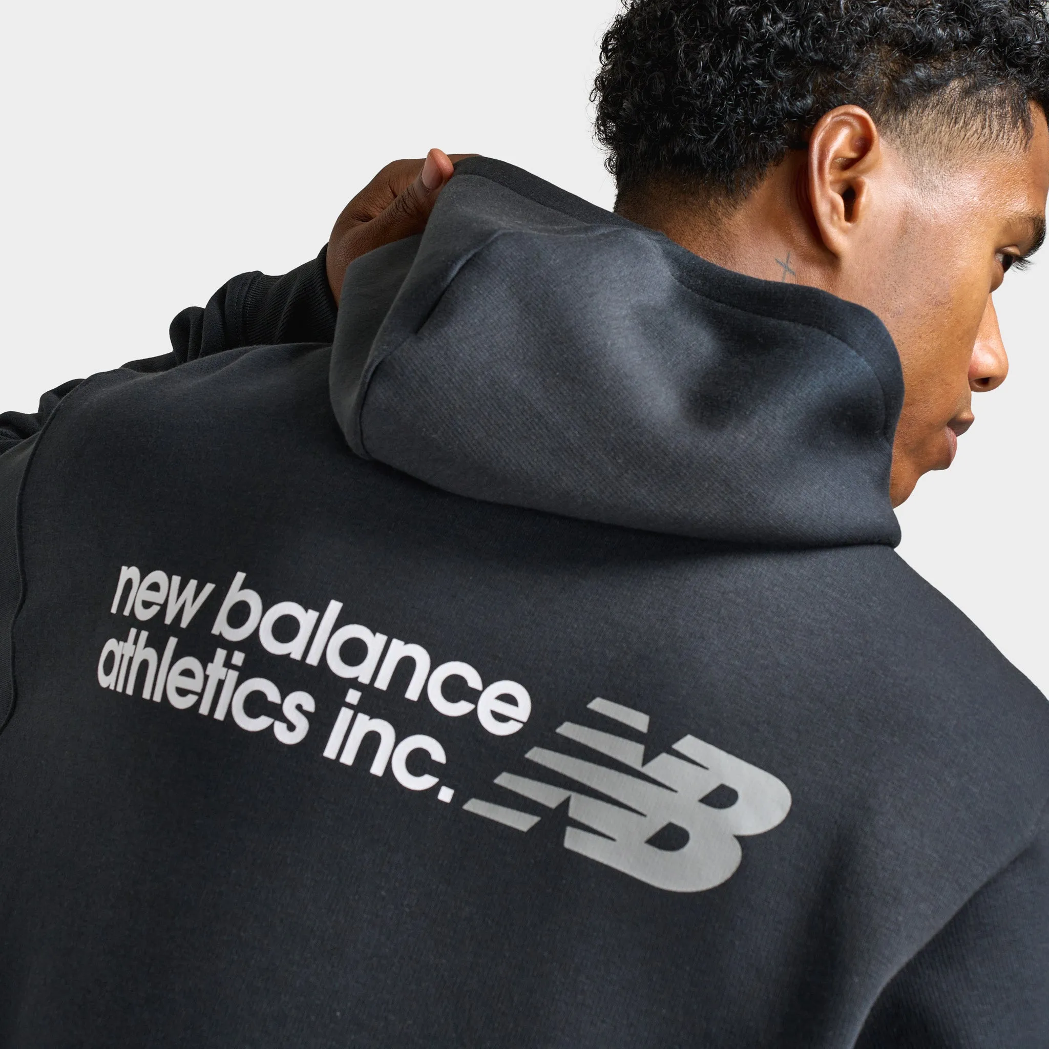 New Balance Tone Big Logo Hoodie / Black sold by JD Sports product image thumbnail 4