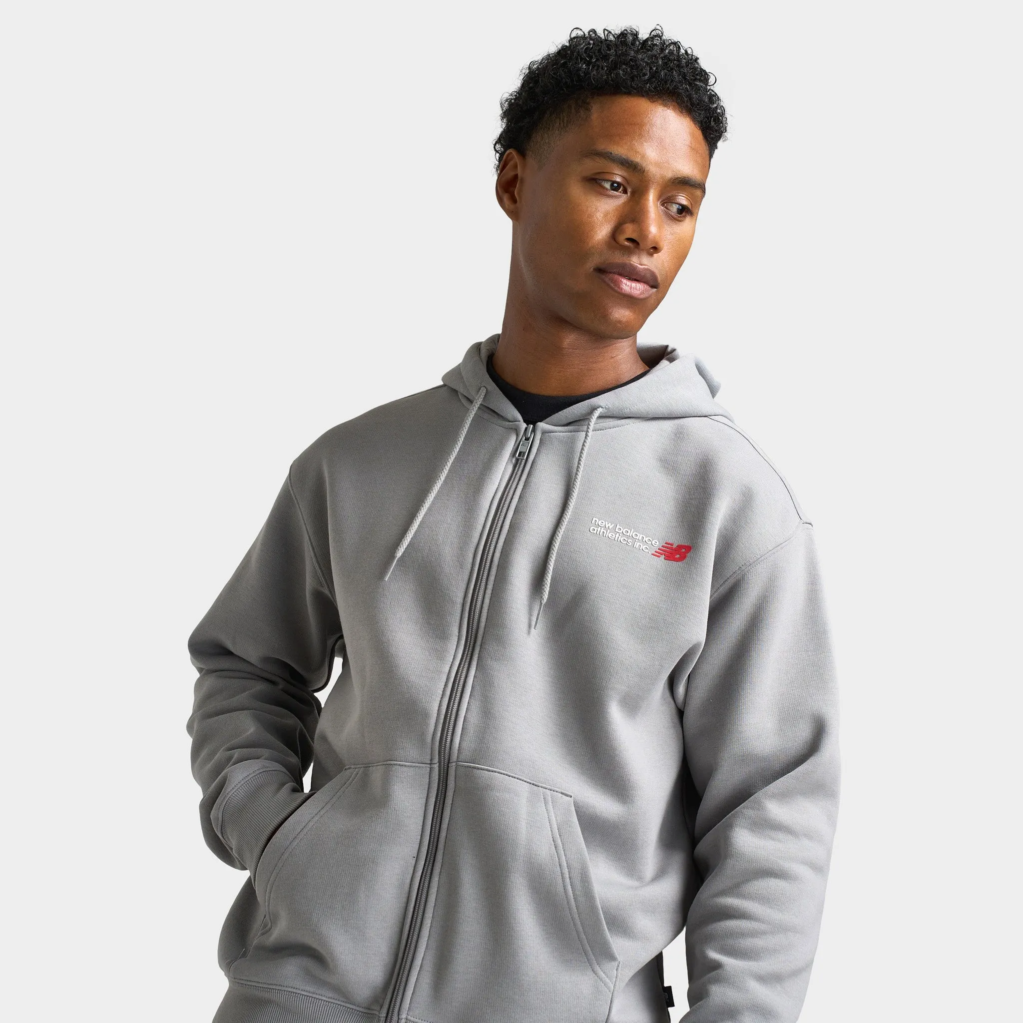 New Balance Tone Logo FZ Hoodie/Grey sold by JD Sports product image thumbnail 3