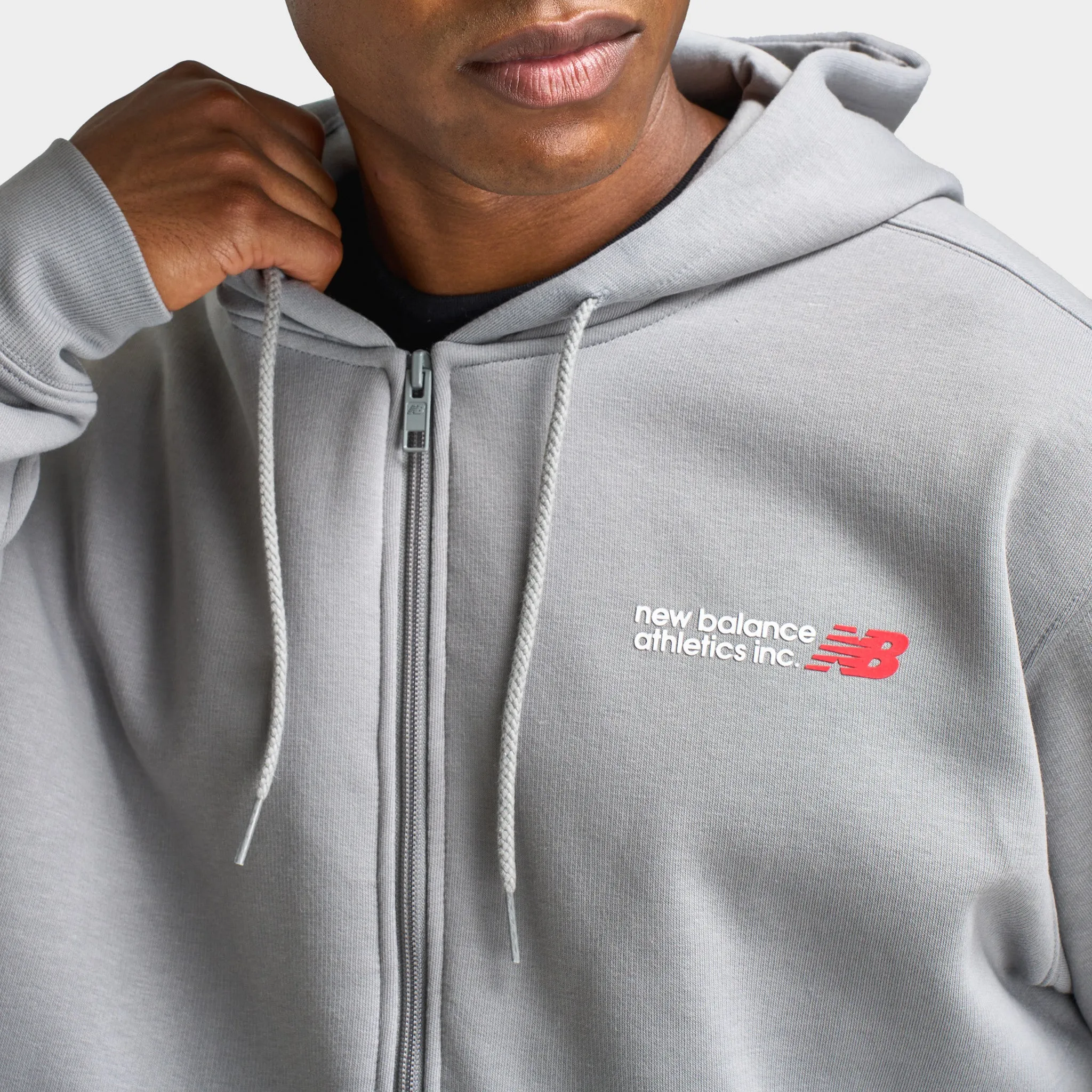 New Balance Tone Logo FZ Hoodie/Grey sold by JD Sports product image thumbnail 4