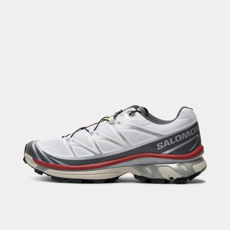 Salomon XT-6 White / Grey - Red sold by JD Sports