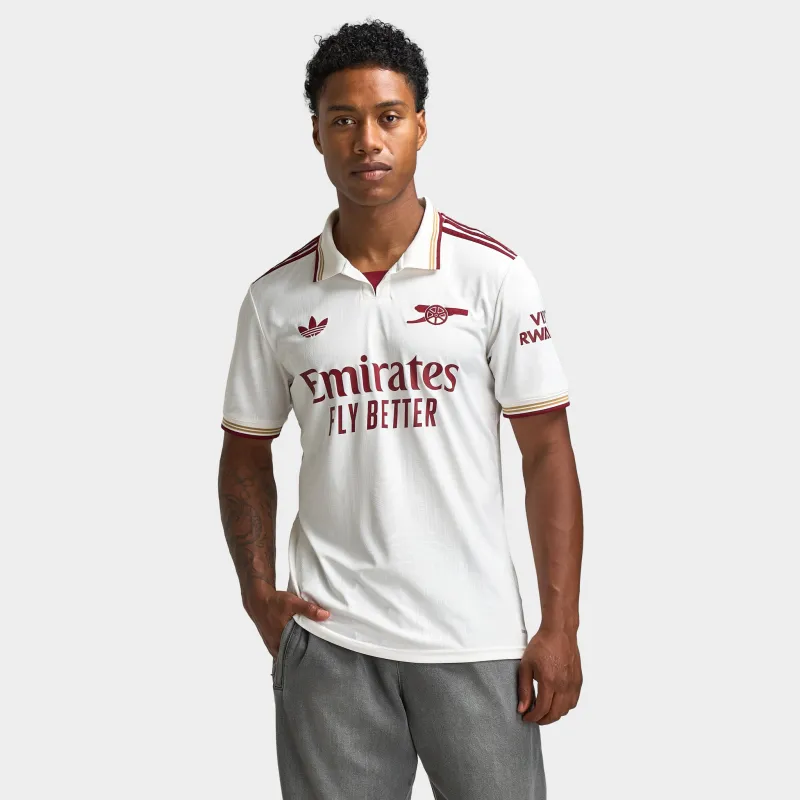 adidas Arsenal 25/26 Third Jersey White / Burgundy sold by JD Sports