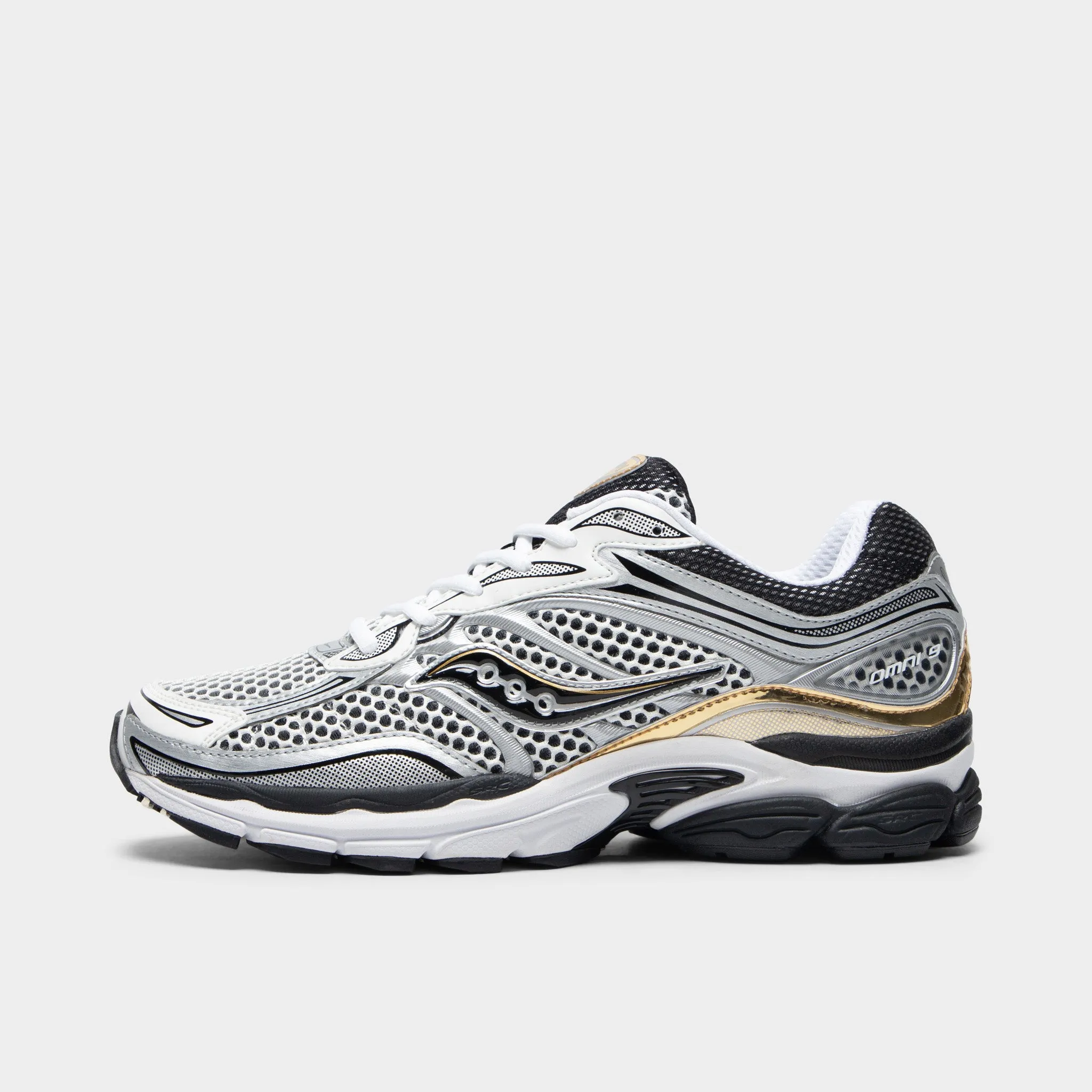 Saucony ProGrid Omni 9 Silver / Black - Gold sold by JD Sports