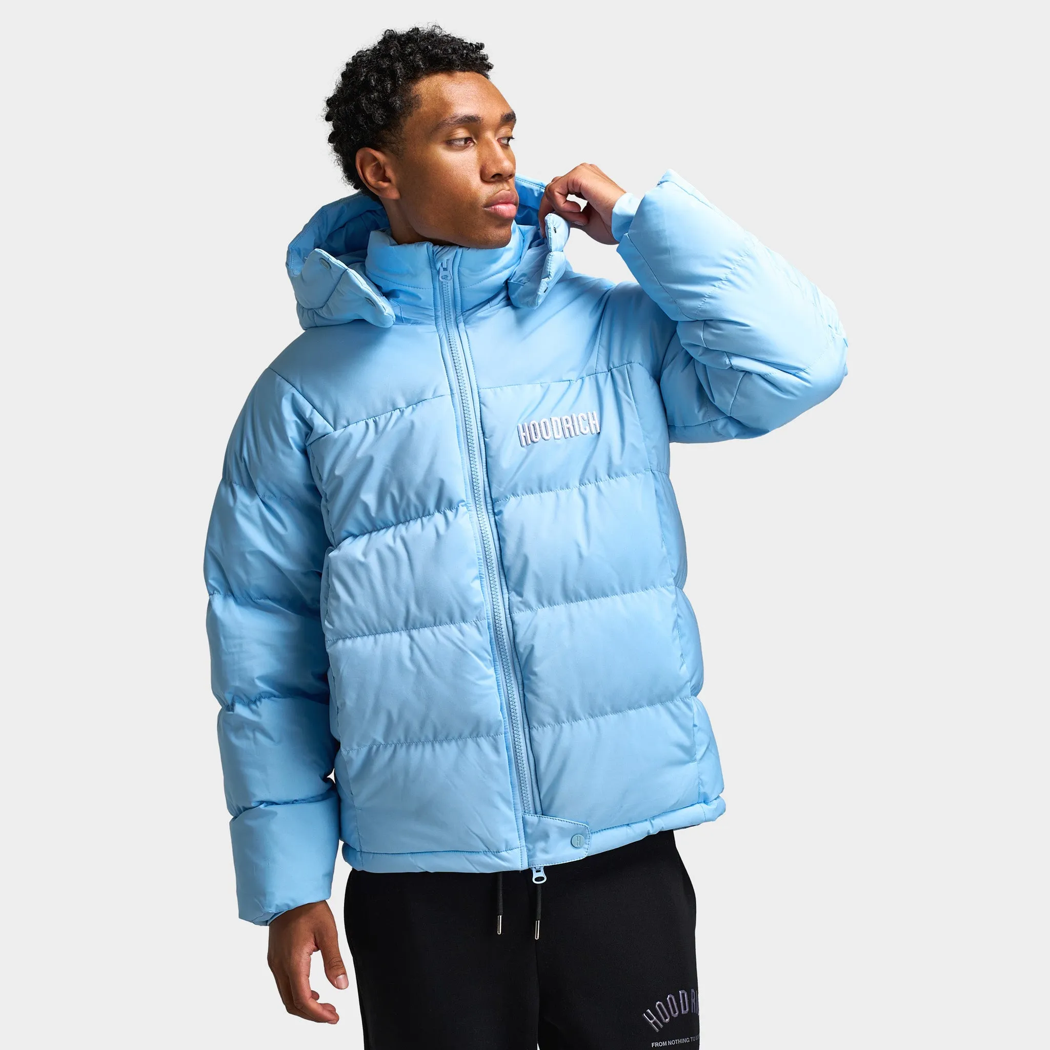 Hoodrich Phenom Puffer Jacket Clear Sky / White sold by JD Sports