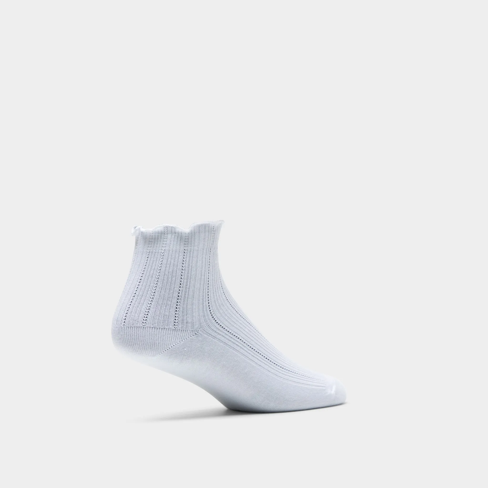 adidas Originals Ruffle Quarter Socks (3 Pair) / White sold by JD Sports product image thumbnail 2