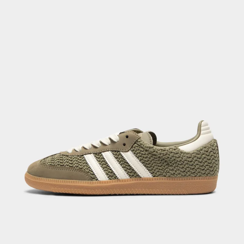 adidas Women's Samba OG Orbit Green / Cream White - Gum sold by JD Sports