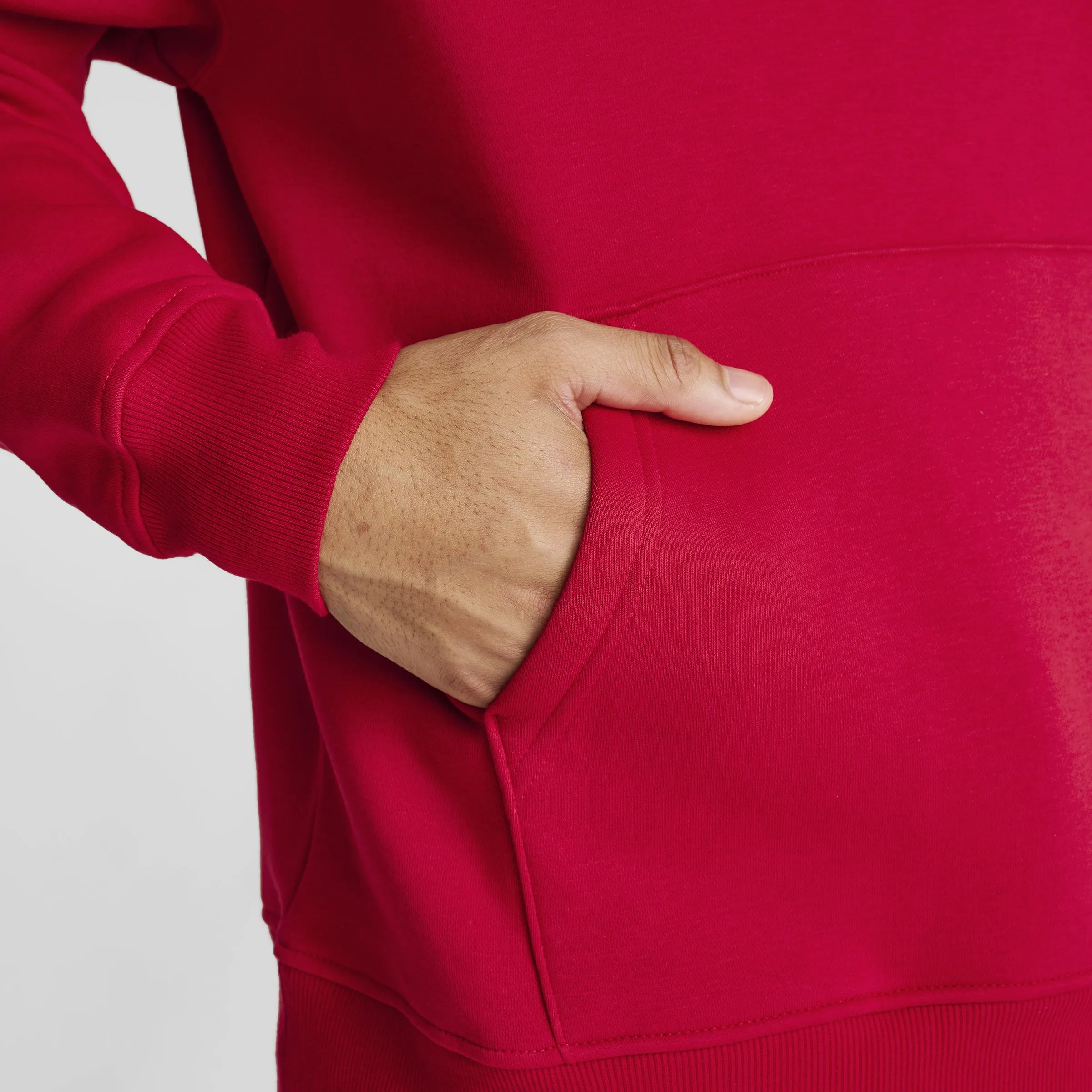 Jordan Brooklyn Varsity Fleece Pullover Hoodie Gym Red / White sold by JD Sports product image thumbnail 4