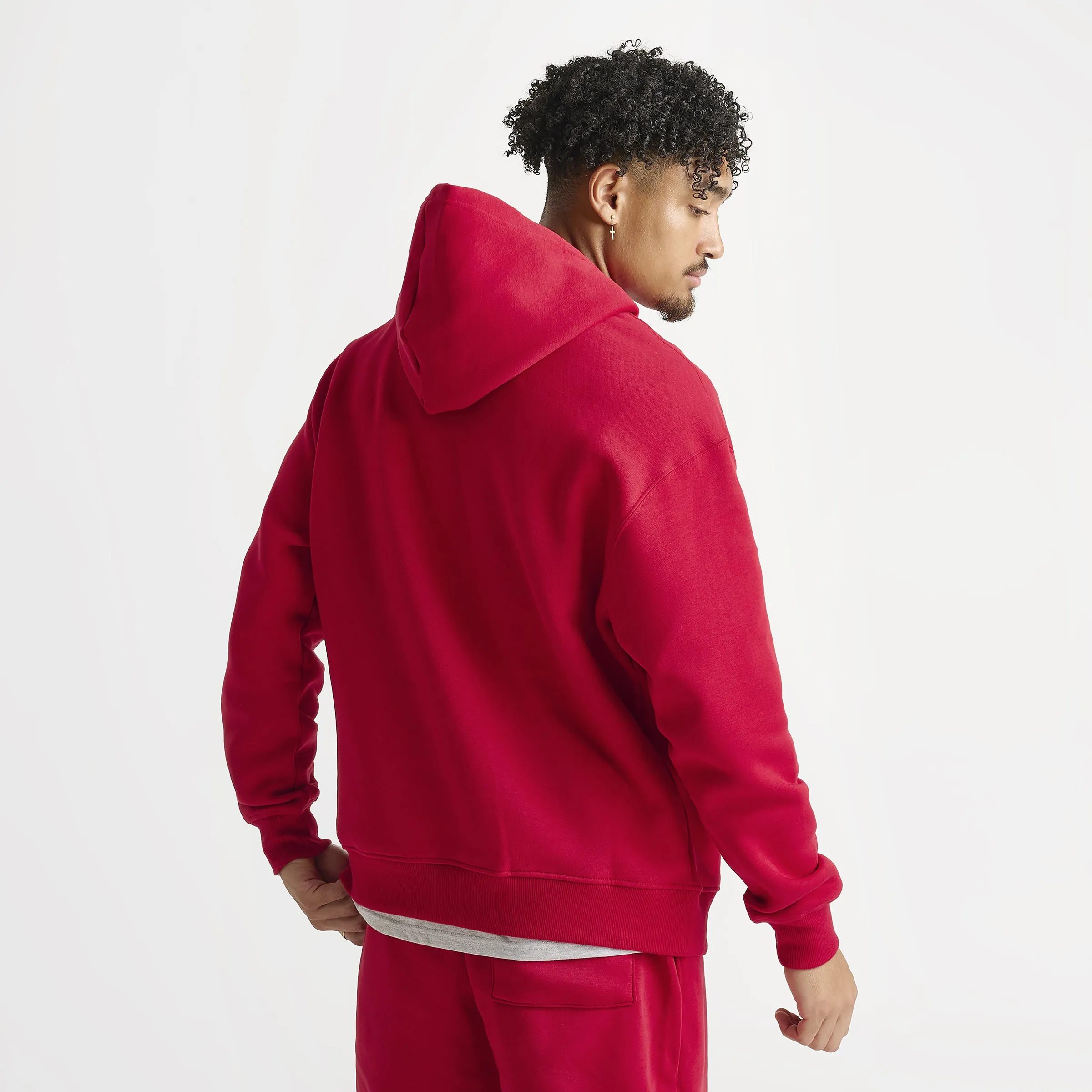 Jordan Brooklyn Varsity Fleece Pullover Hoodie Gym Red / White sold by JD Sports product image thumbnail 2