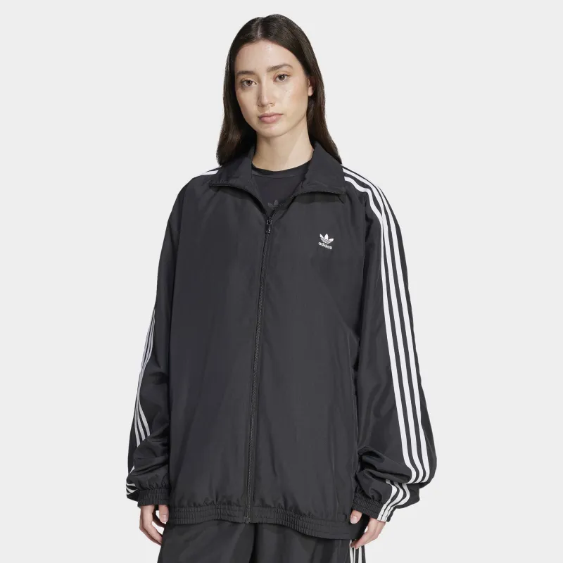 adidas Women's Adicolor Oversized Track Top / Black sold by JD Sports