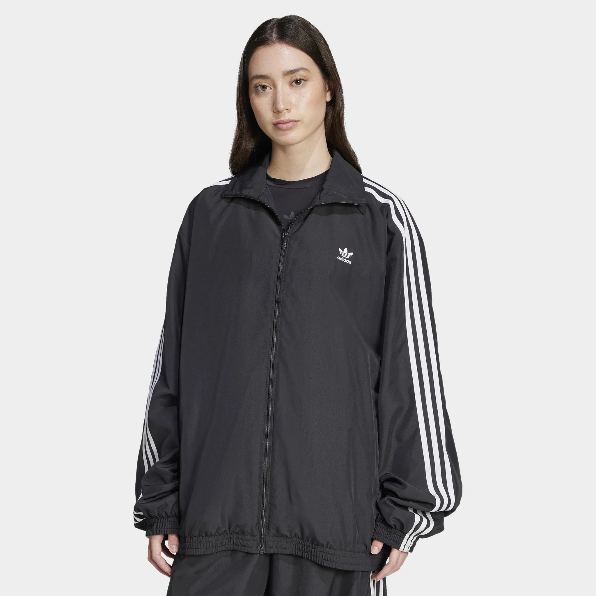 adidas Women's Adicolor Oversized Track Top / Black sold by JD Sports