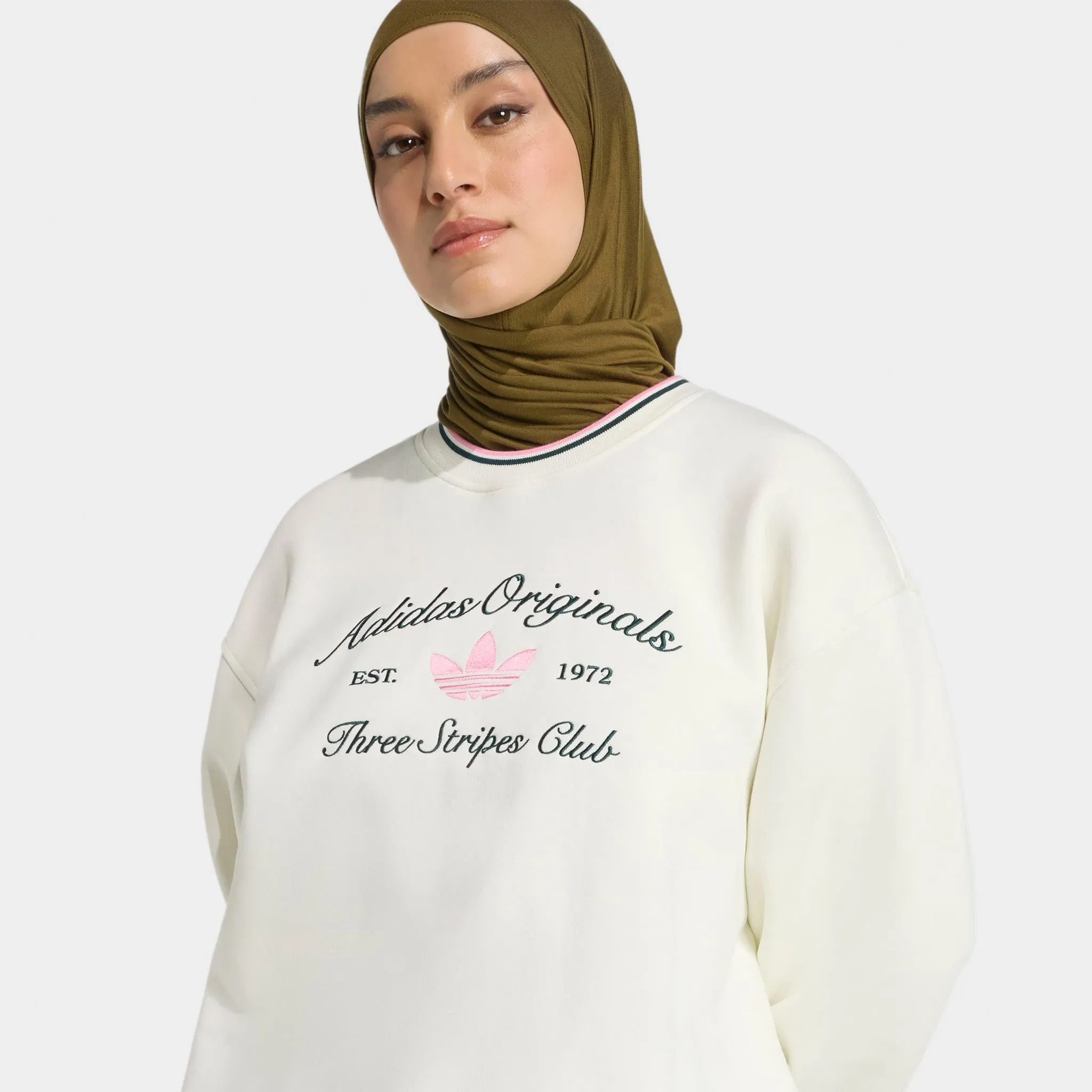 adidas Originals Women's Oversized Crewneck / Off White sold by JD Sports product image thumbnail 3