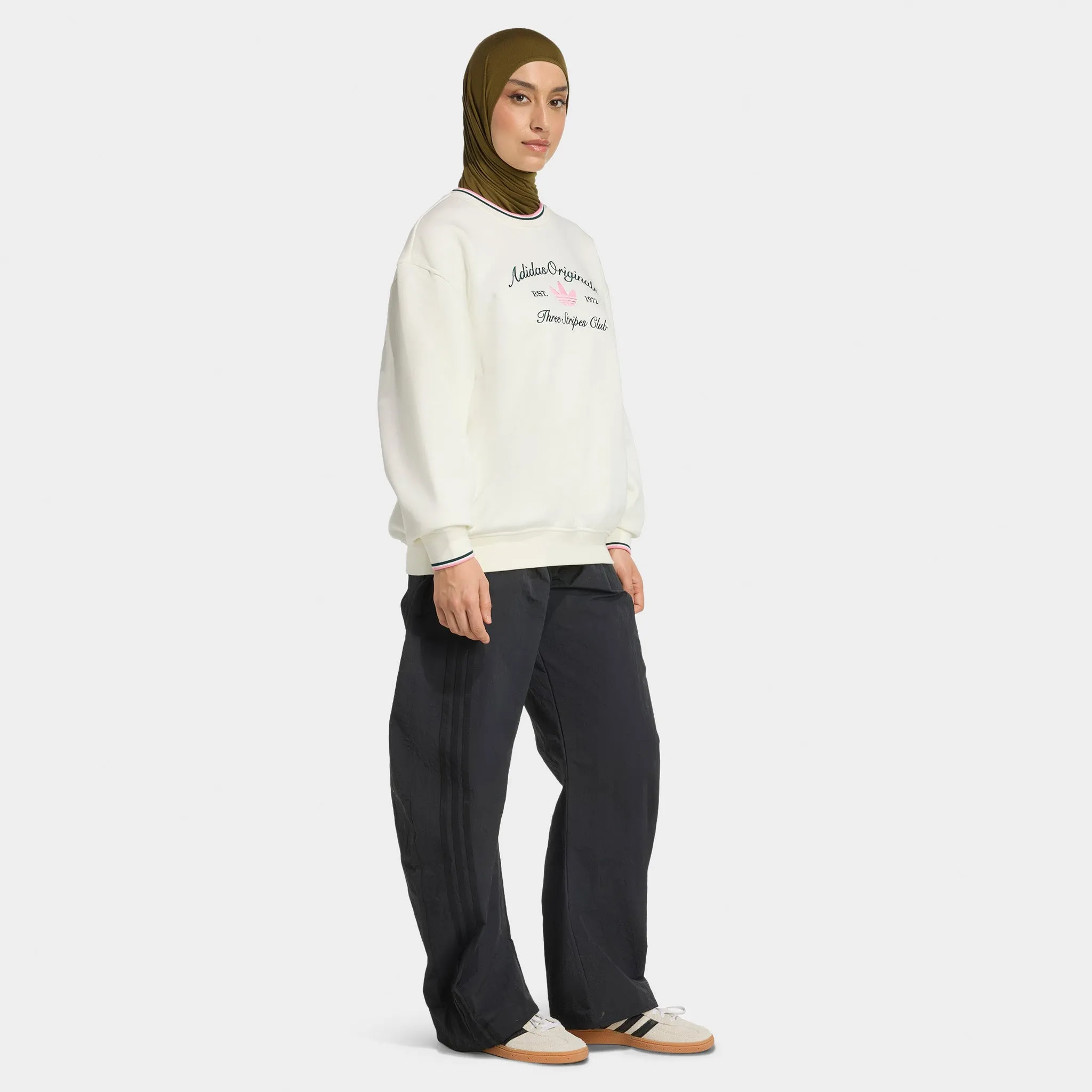 adidas Originals Women's Oversized Crewneck / Off White sold by JD Sports product image thumbnail 5