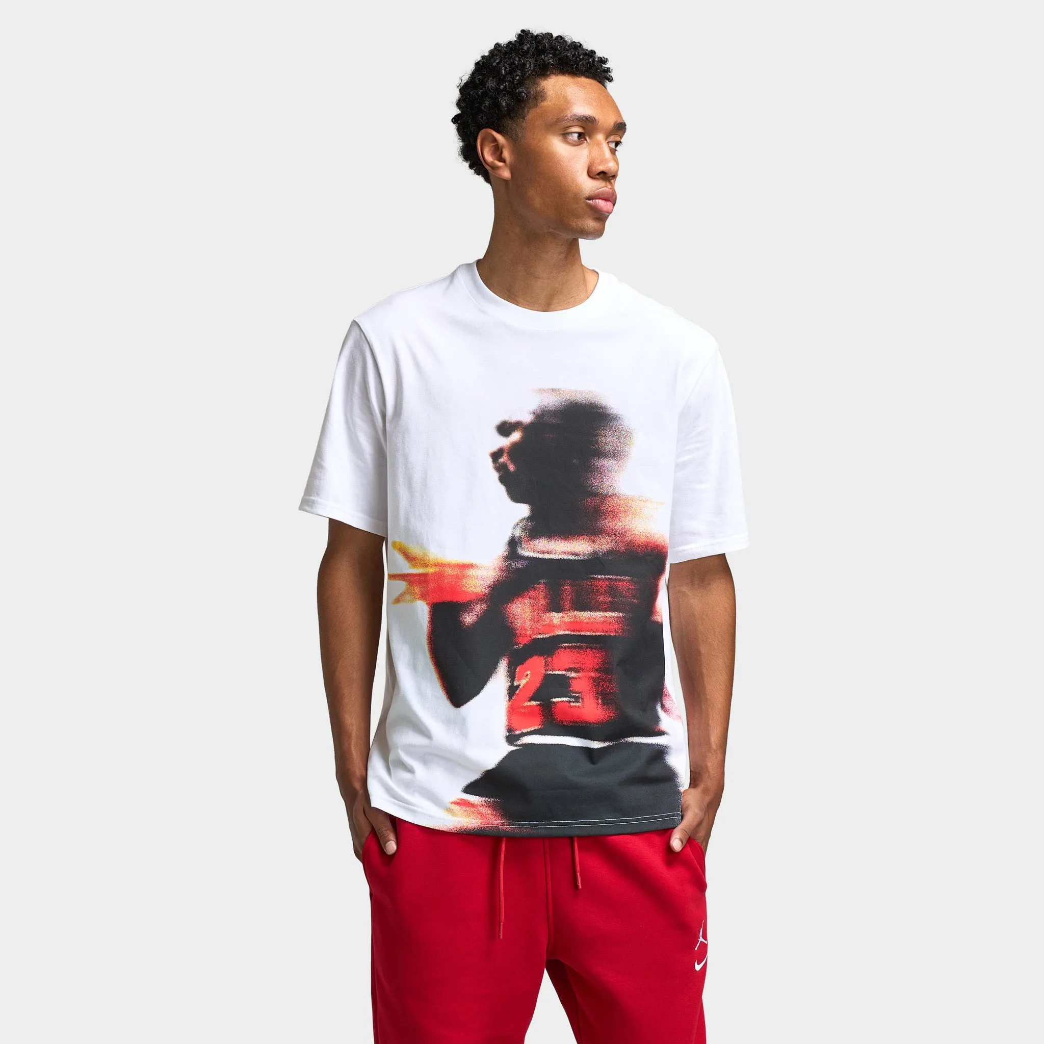 Jordan Sport Men's Dri-FIT Graphic T-Shirt White / Black sold by JD Sports