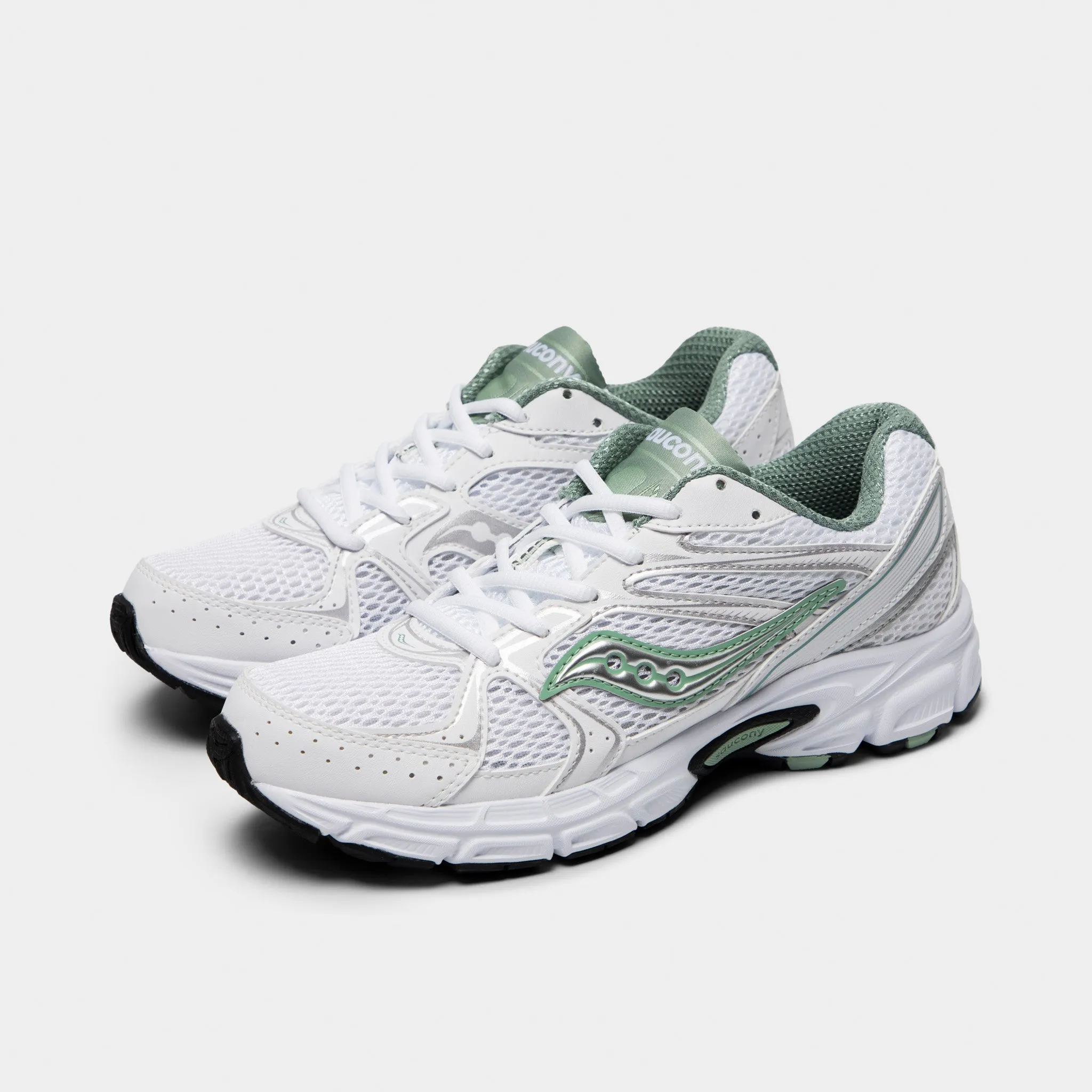 Saucony Women's Ride Millennium White / Sage sold by JD Sports product image thumbnail 2