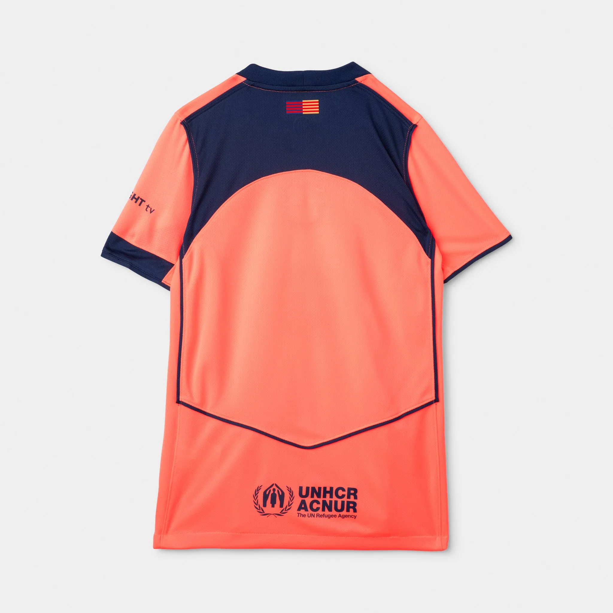 Nike Juniors' FCB 25/26 Jersey Stad 3R Bright Mango / Midnight Navy sold by JD Sports product image thumbnail 2