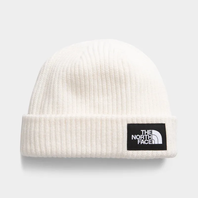 The North Face Salty Lined Beanie / White Dune sold by JD Sports