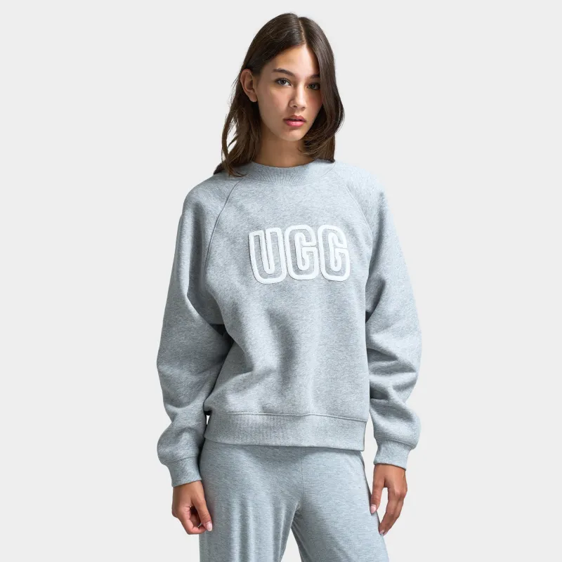 UGG Women's Logo Crewneck / Heather Grey sold by JD Sports