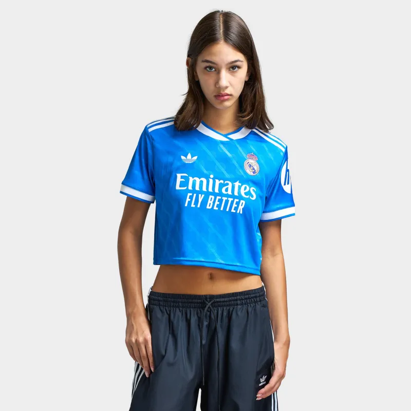 adidas Women's Real Madrid 25/26 3rd Cropped Jersey / Bluebird sold by JD Sports