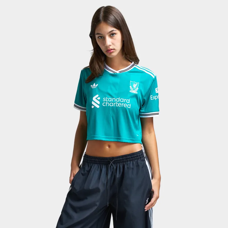 adidas Women's Liverpool 25/26 3rd Cropped Jersey / Sea Green sold by JD Sports