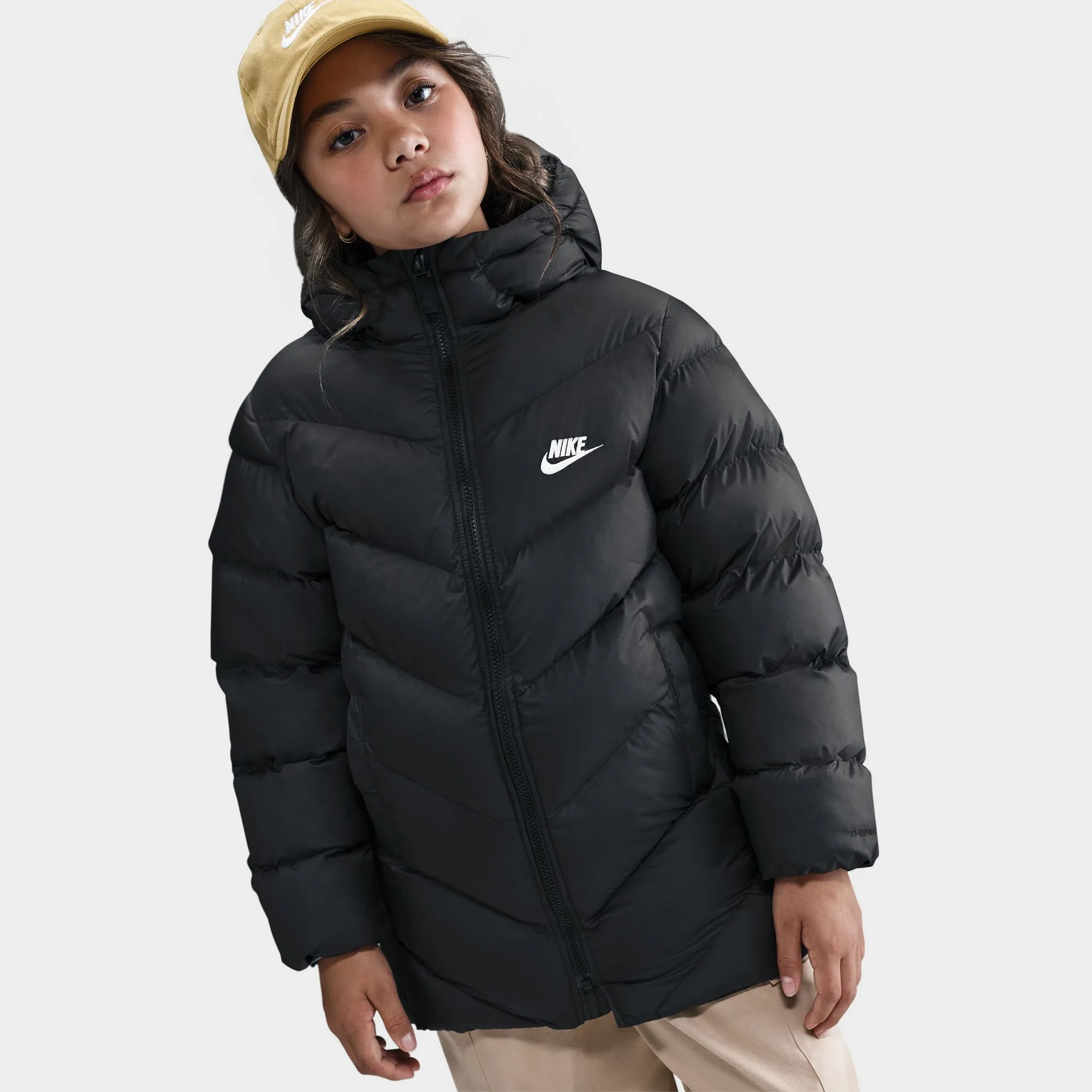 Nike Sportswear Juniors' ADP Therma-FIT Puffer Jacket Black / White sold by JD Sports product image thumbnail 3