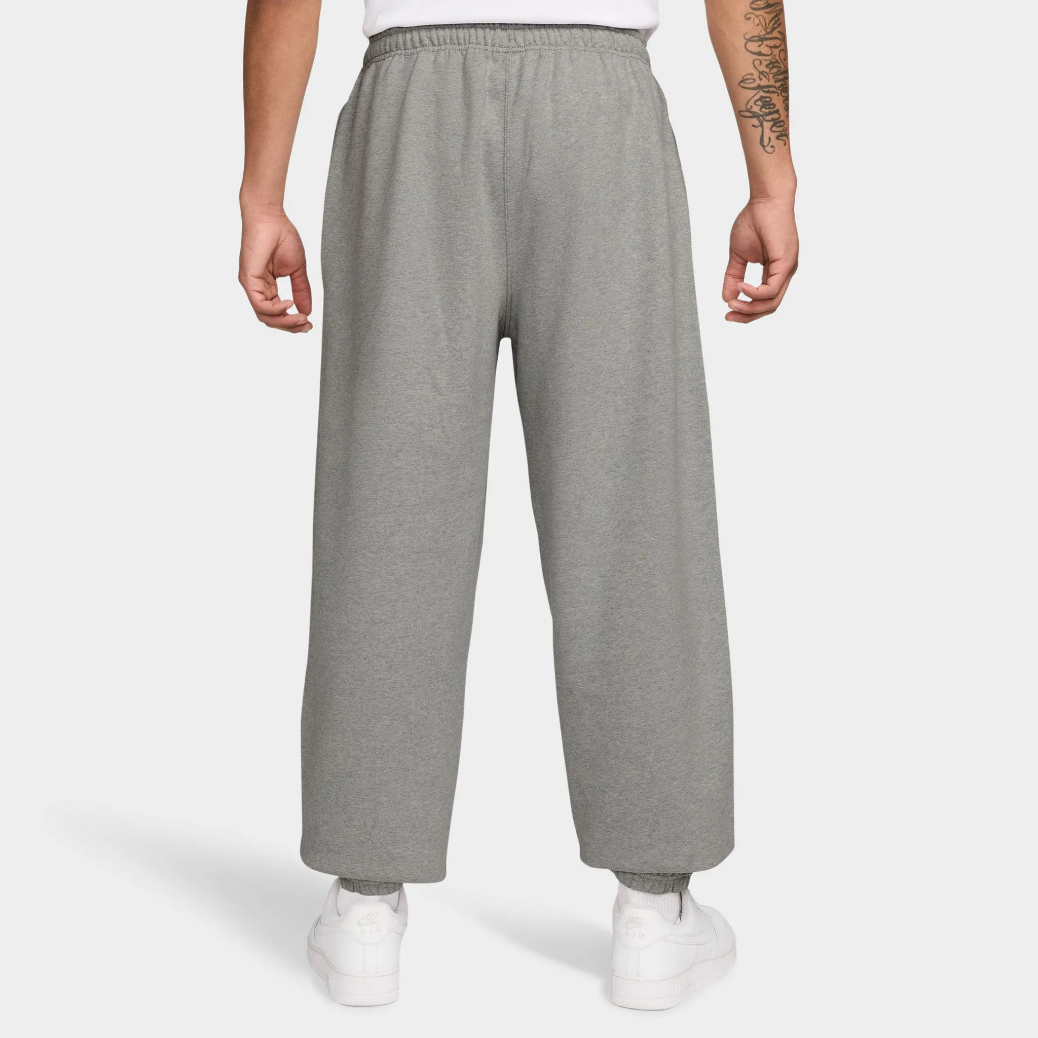 Nike Solo Swoosh Fleece Pants Dark Heather Grey / White sold by JD Sports product image thumbnail 2