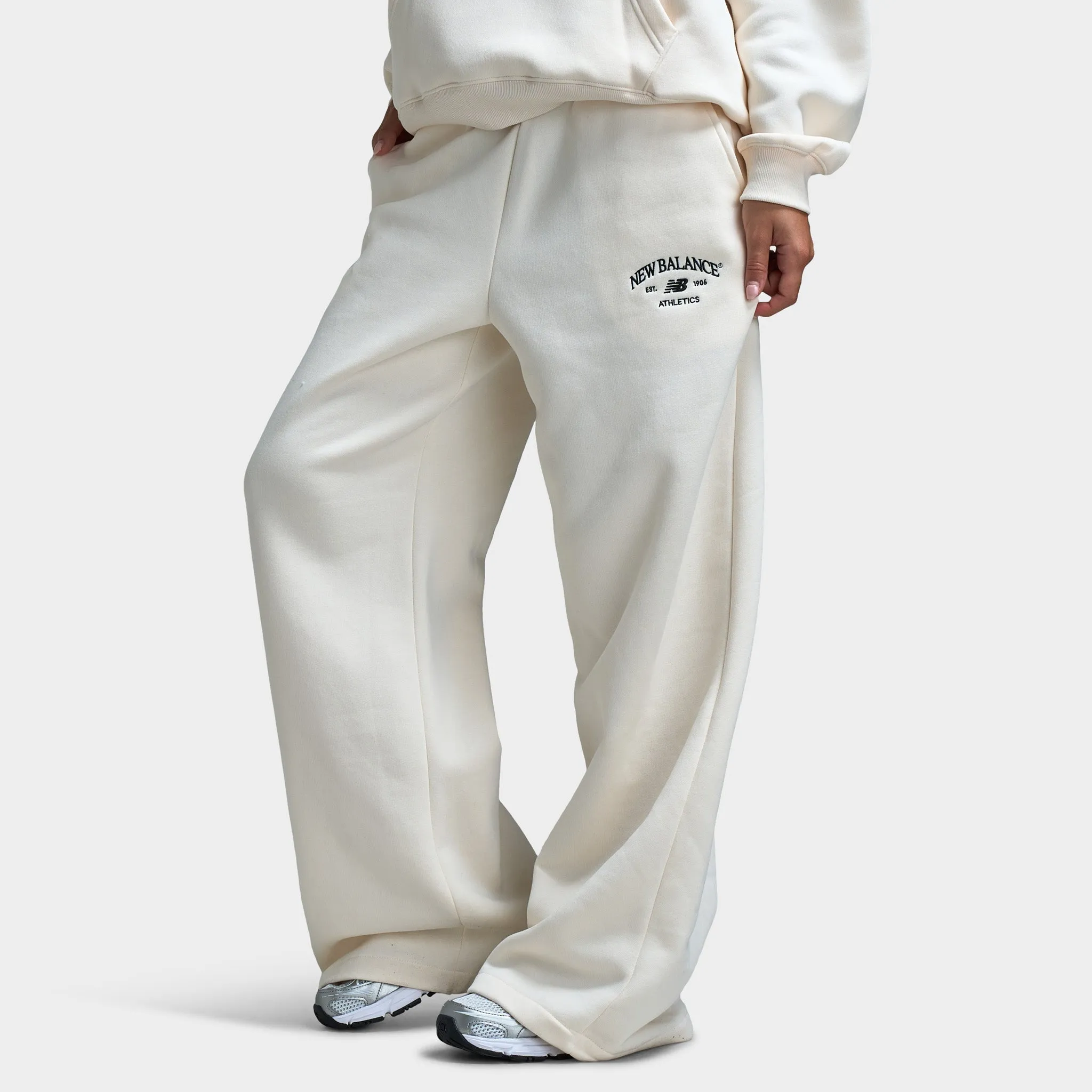 New Balance women's Athletic Wide Leg Joggers / Permafrost sold by JD Sports product image thumbnail 3