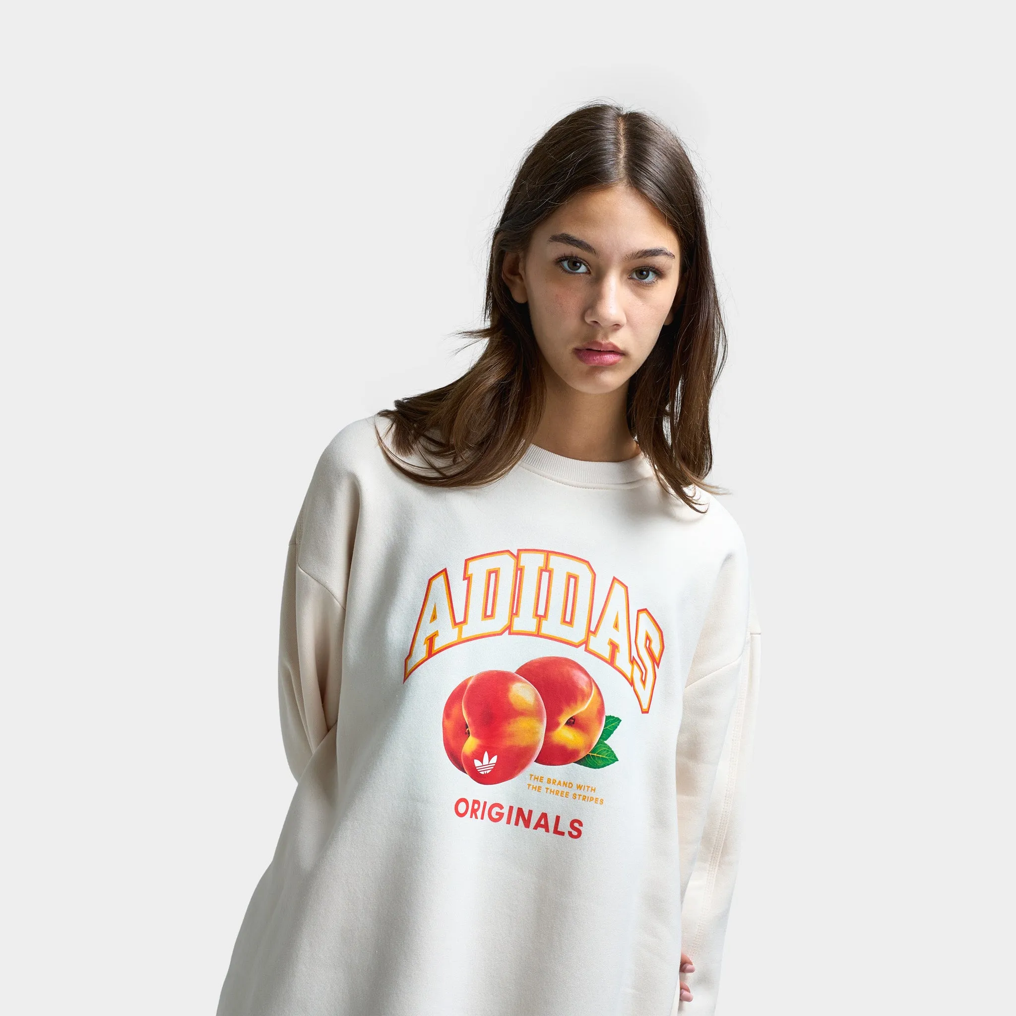 Adidas Women's Oversized Peach Graphic Crew / Wonder White sold by JD Sports product image thumbnail 3