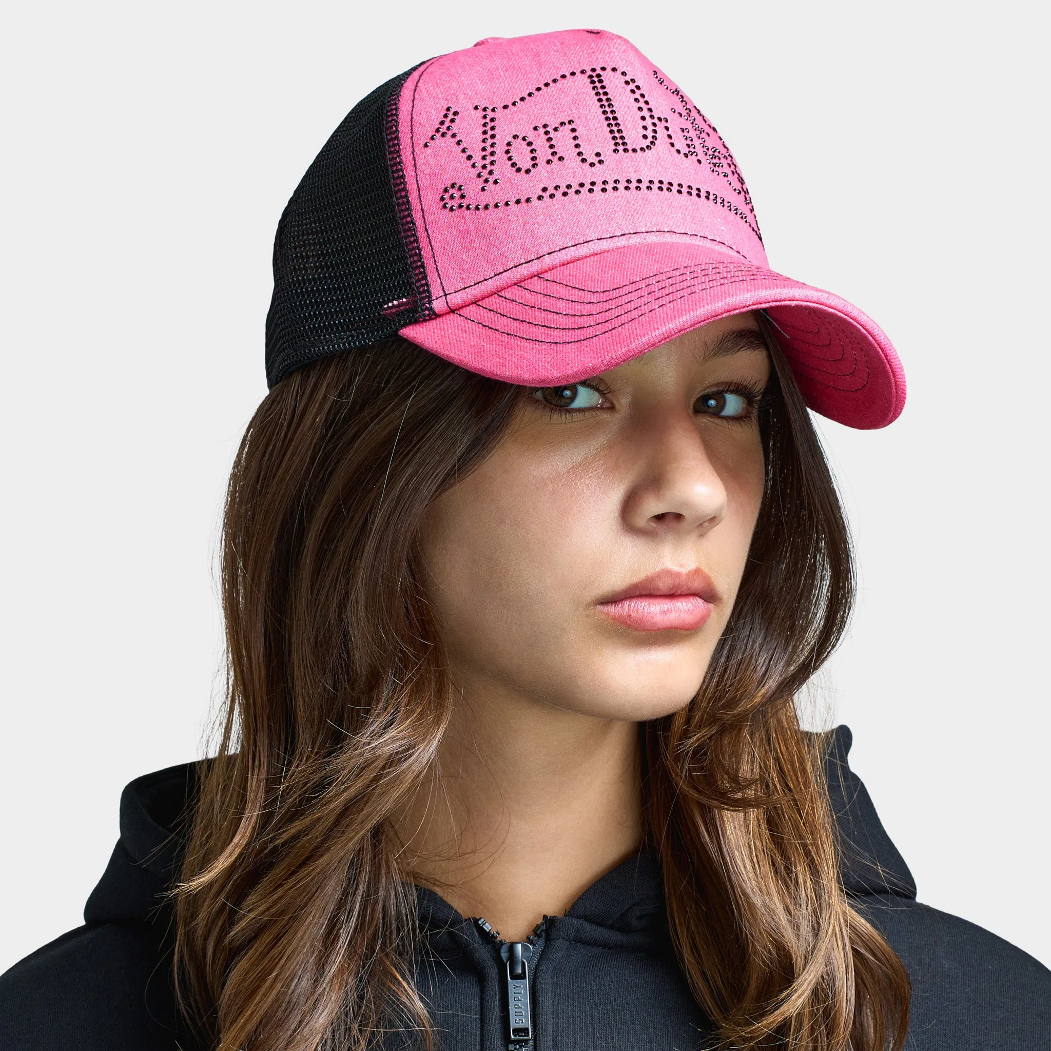 Von Dutch Bling Trucker / Pink sold by JD Sports