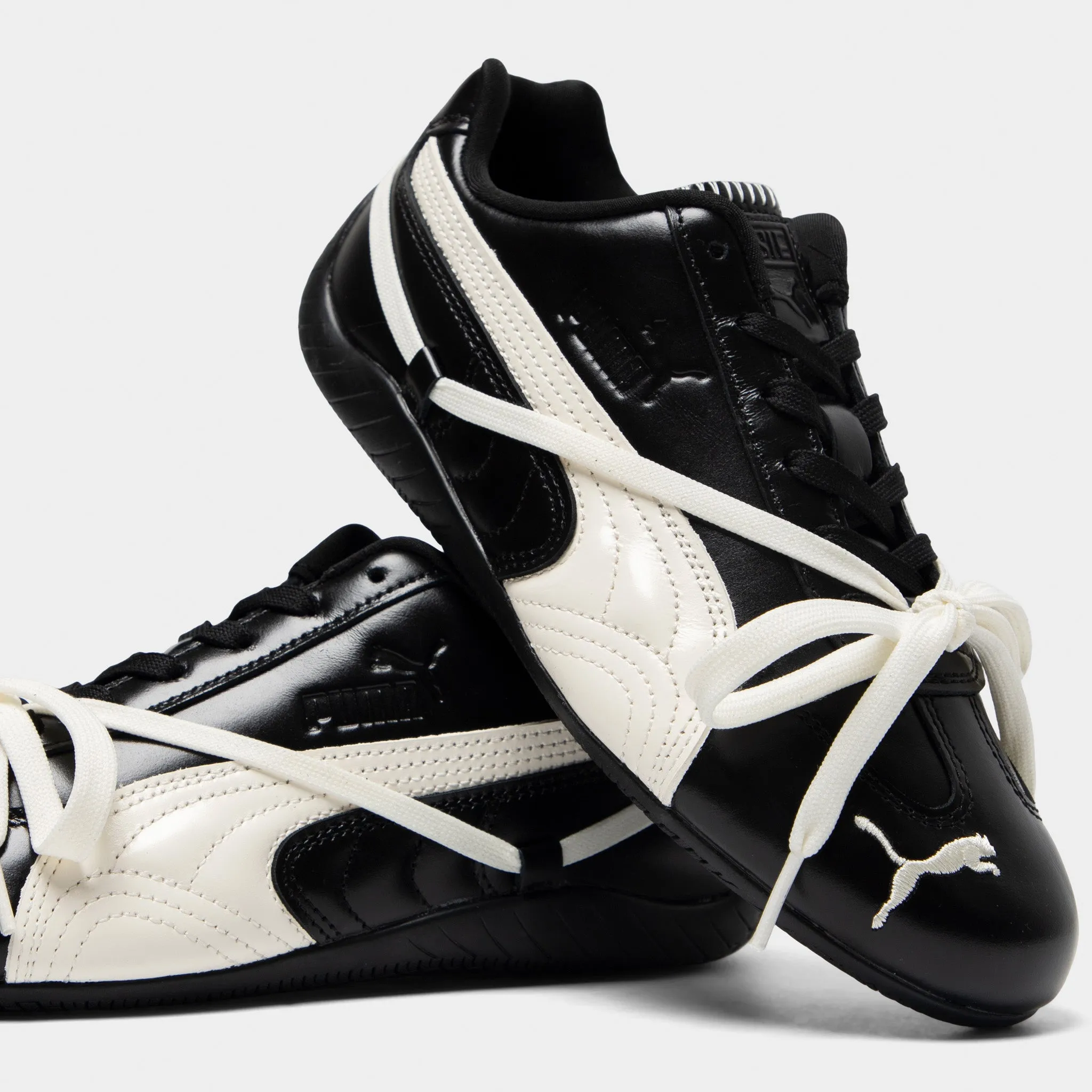 PUMA x Rosé Speedcat Leather Black / Warm White sold by JD Sports product image thumbnail 4