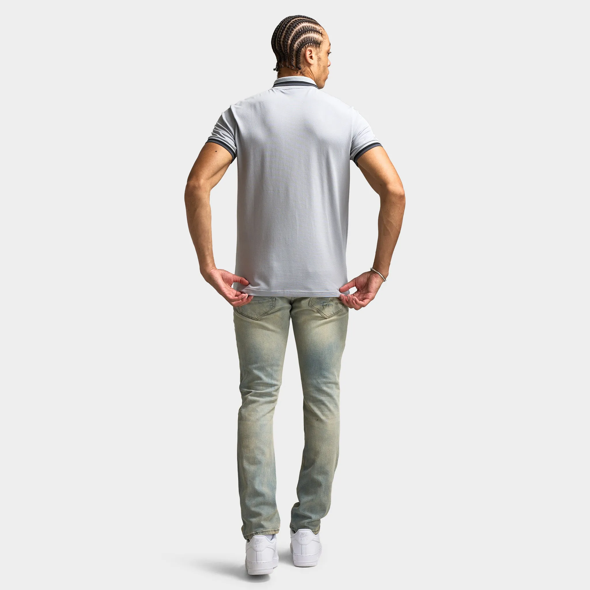 Lacoste Tipped Polo / Elephante Grey sold by JD Sports product image thumbnail 5