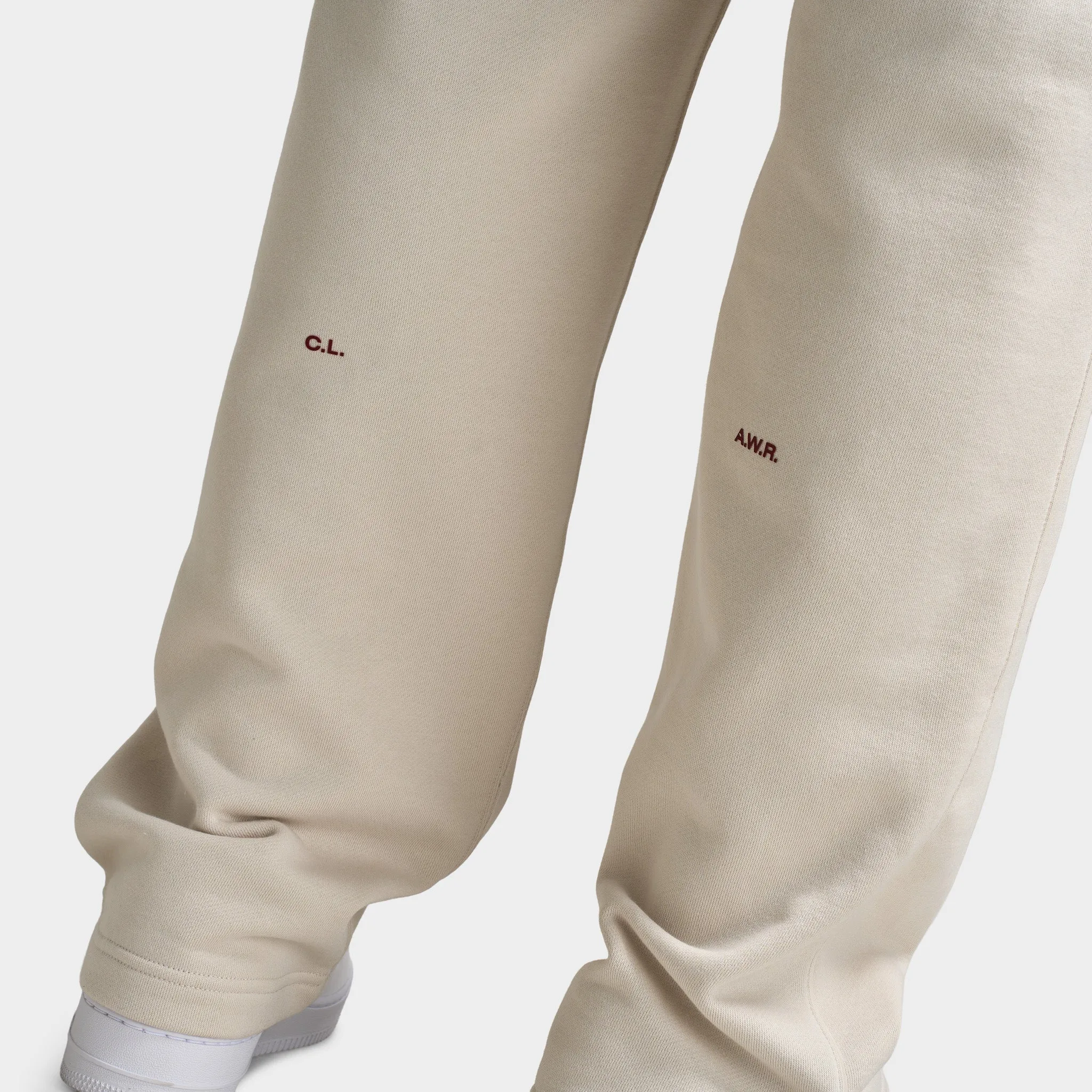 Nike Nocta NRG Fleece Open Hem Sweatpants Light Orewood Brown / Team Red sold by JD Sports product image thumbnail 5