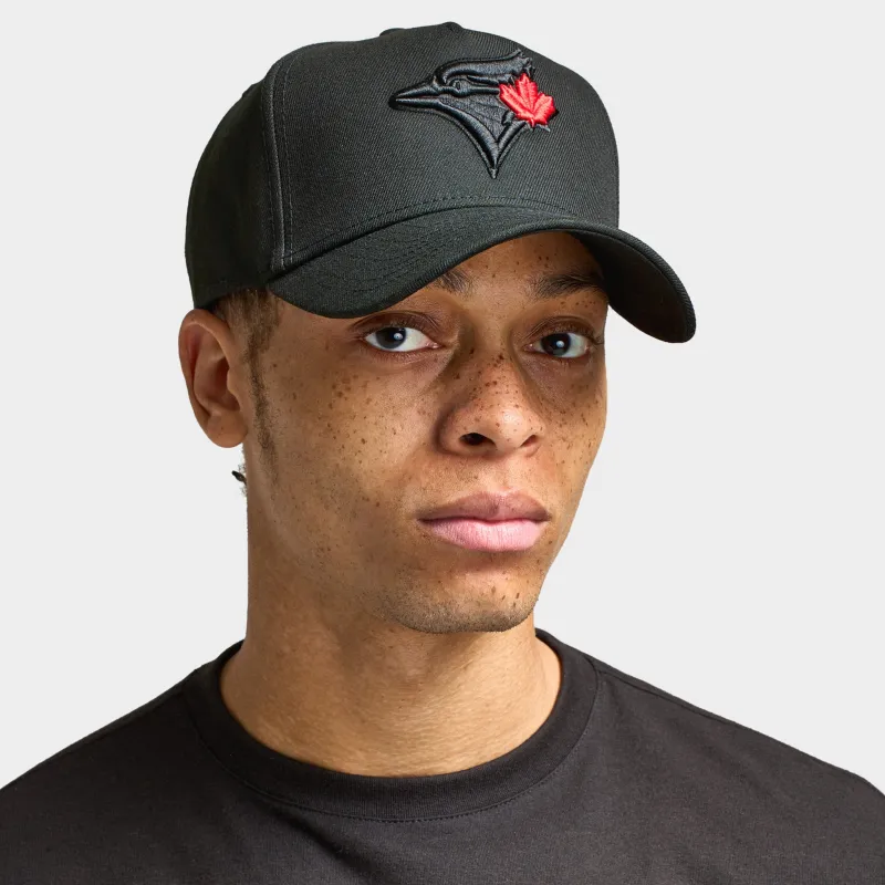 New Era Toronto Blue Jays 9FORTY A-Frame Black / Black - Red sold by JD Sports