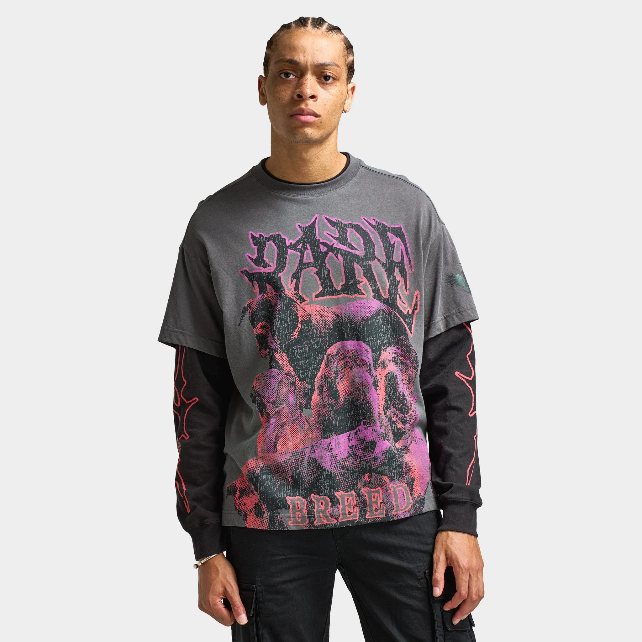 PUMA LaMelo World Tournament Longsleeve Tee / Dusky Gray sold by JD Sports