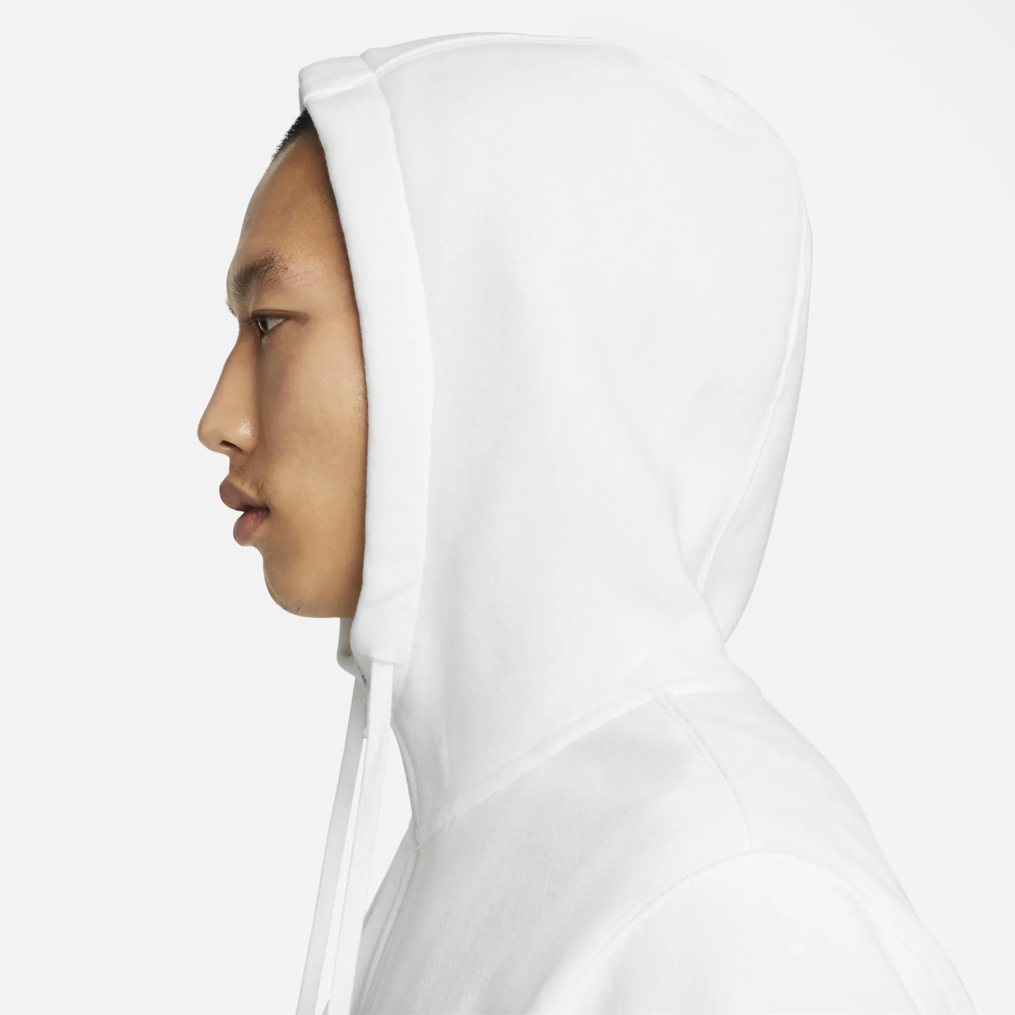 Nike Club Fleece Full Zip Hoodie White / White sold by JD Sports product image thumbnail 5