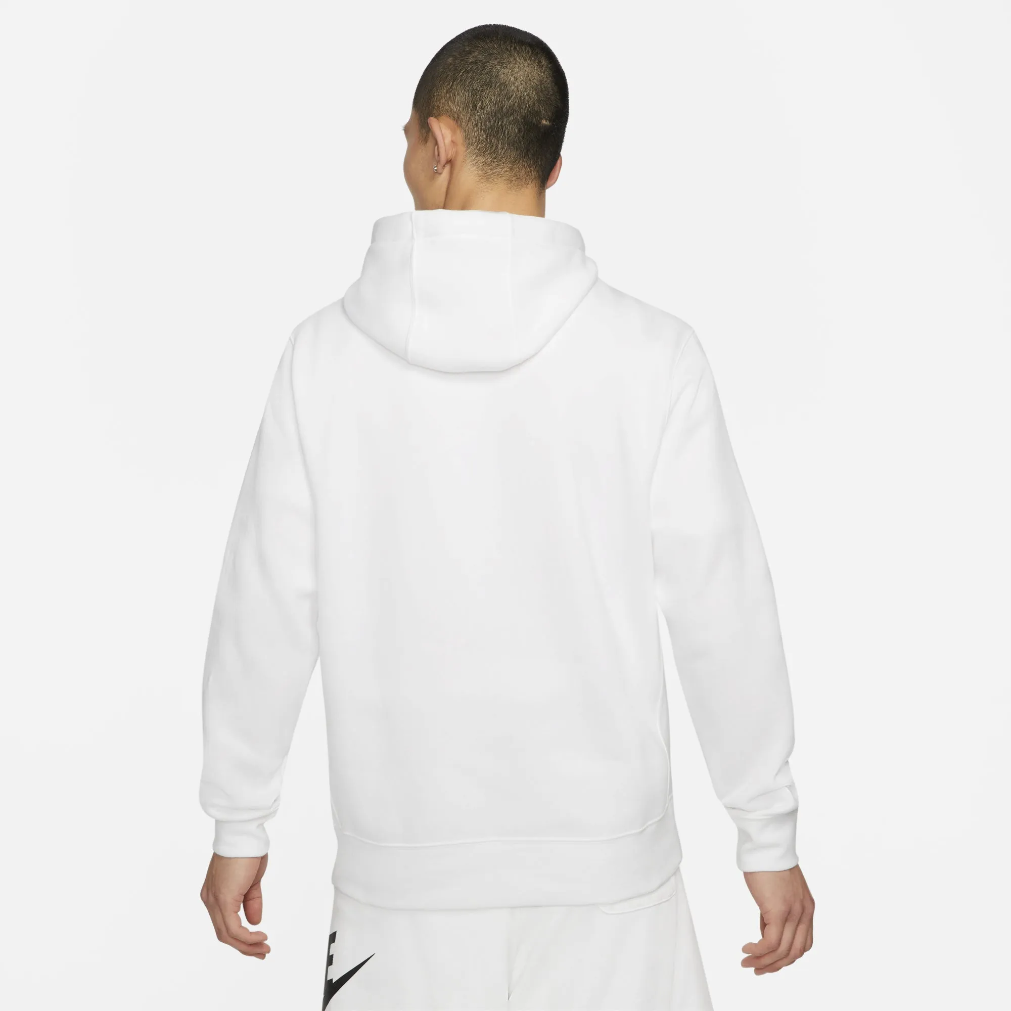 Nike Club Fleece Full Zip Hoodie White / White sold by JD Sports product image thumbnail 2