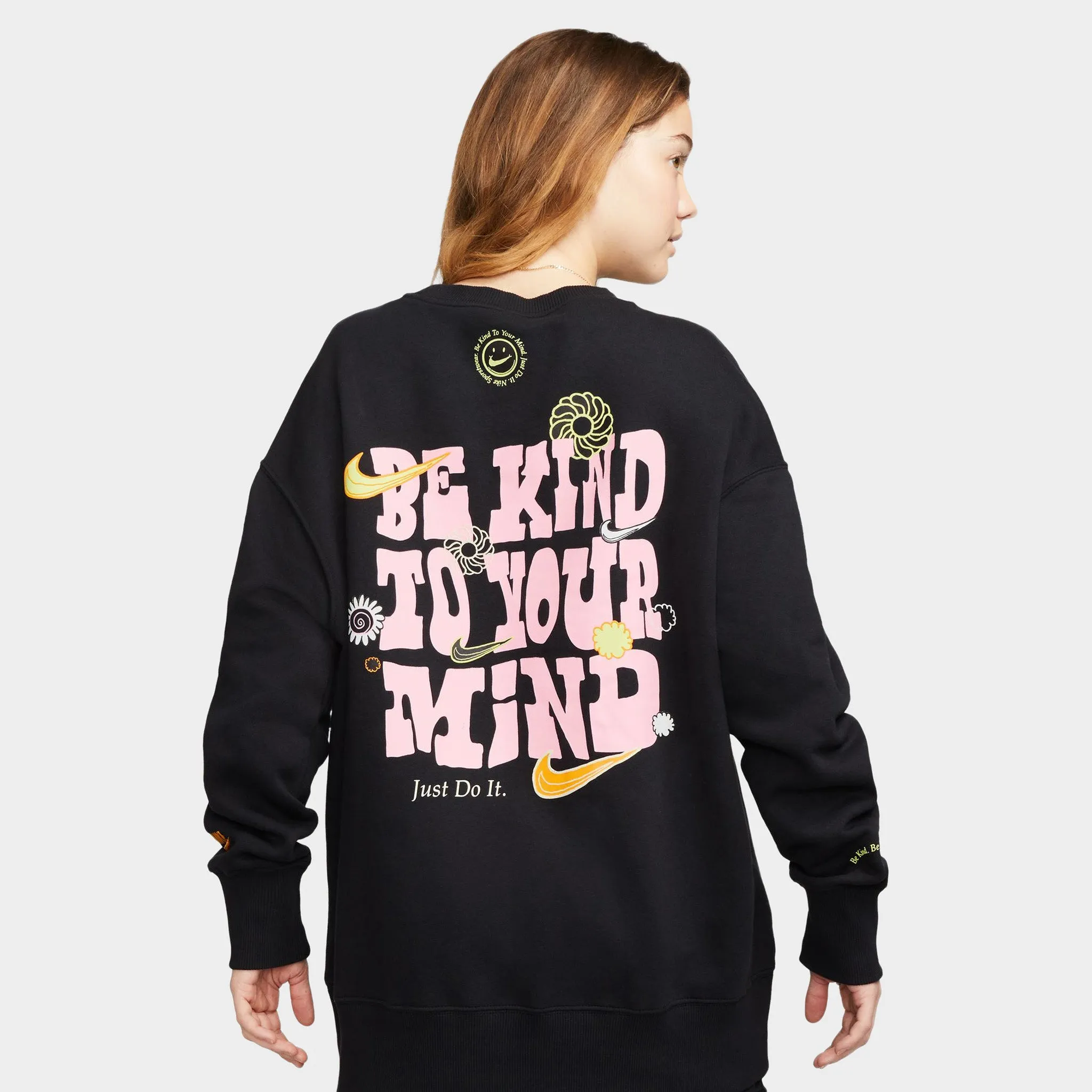 Nike Sportswear Women's Phoenix Fleece Oversized Happy Crew / Black sold by JD Sports product image thumbnail 2